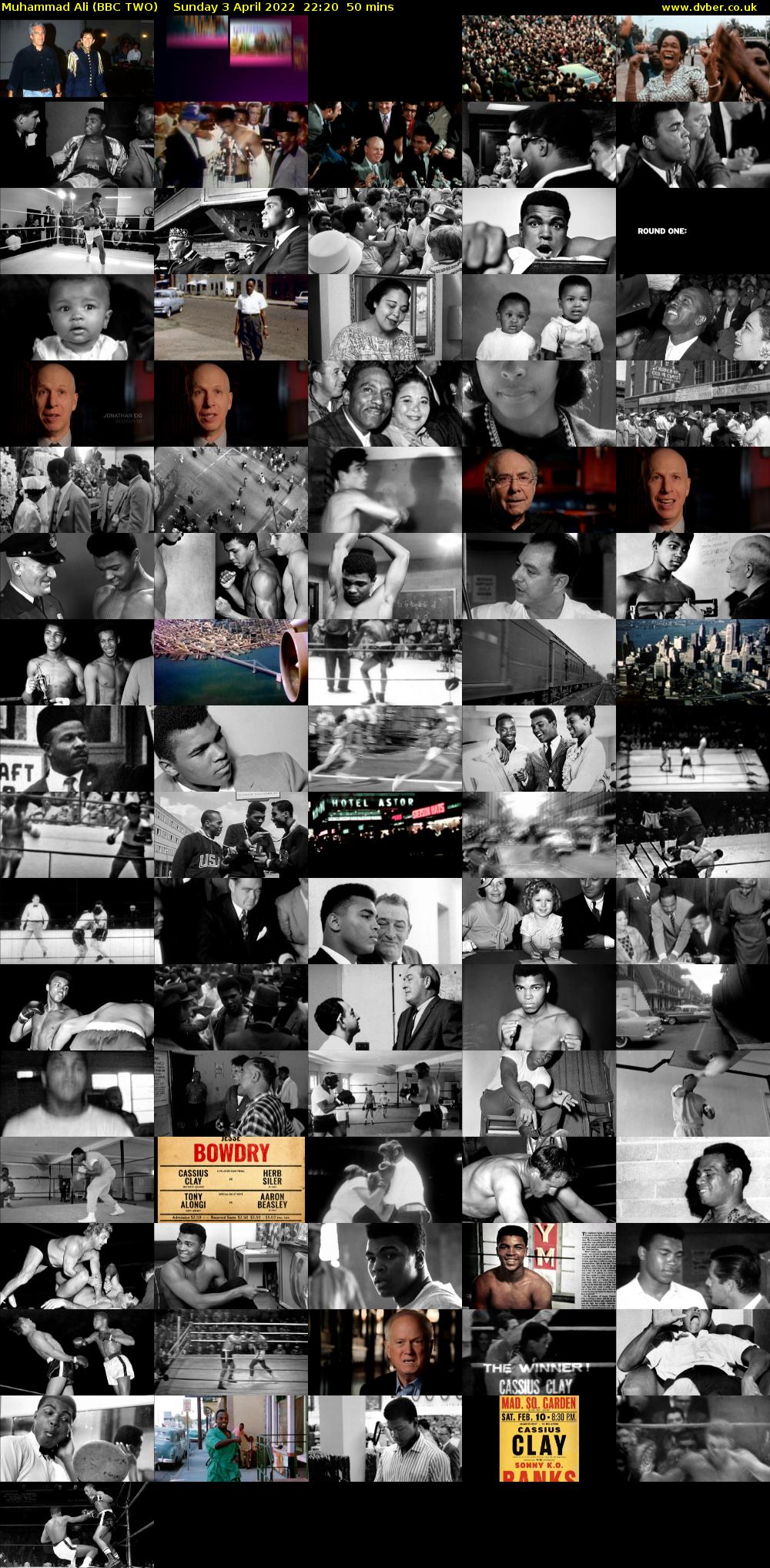Muhammad Ali (BBC TWO) Sunday 3 April 2022 22:20 - 23:10