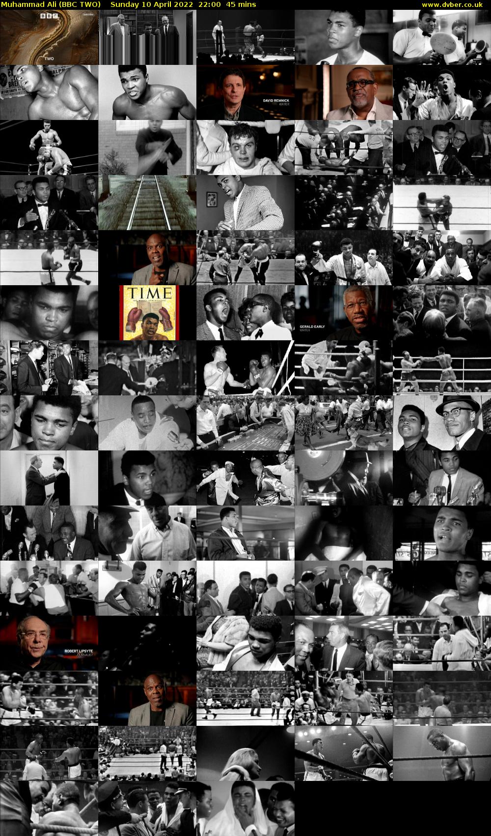Muhammad Ali (BBC TWO) Sunday 10 April 2022 22:00 - 22:45