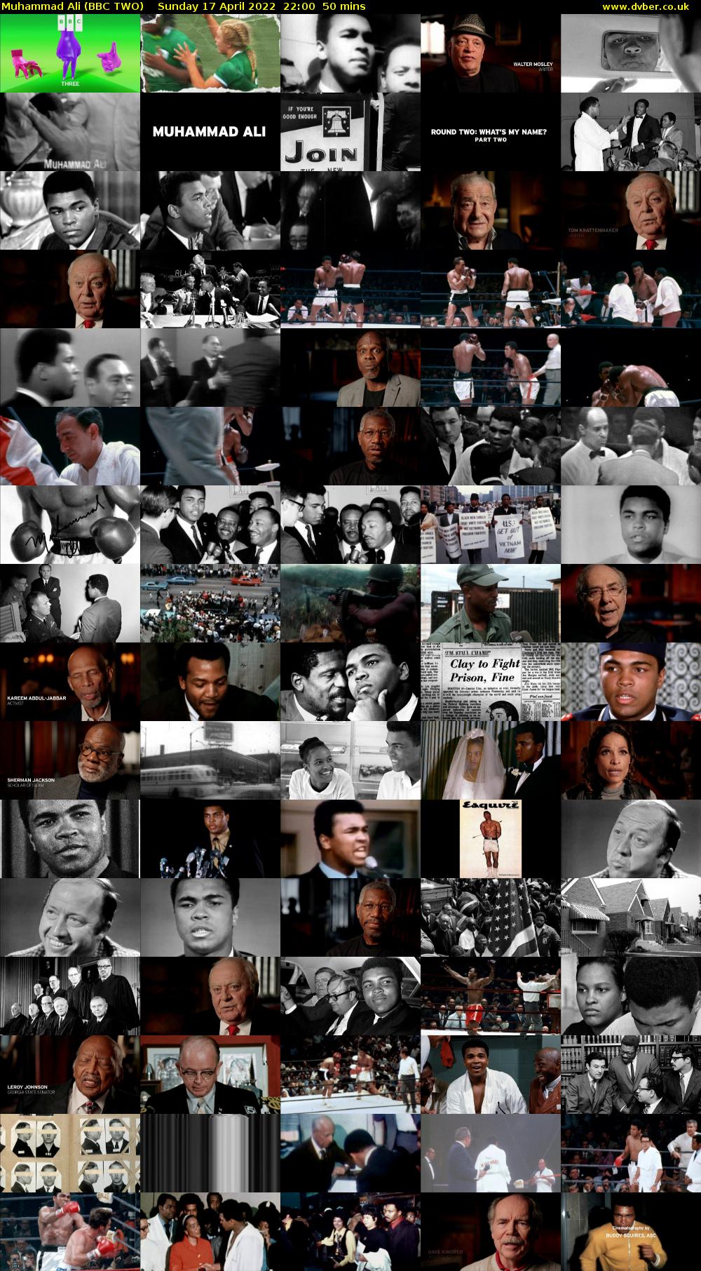 Muhammad Ali (BBC TWO) Sunday 17 April 2022 22:00 - 22:50