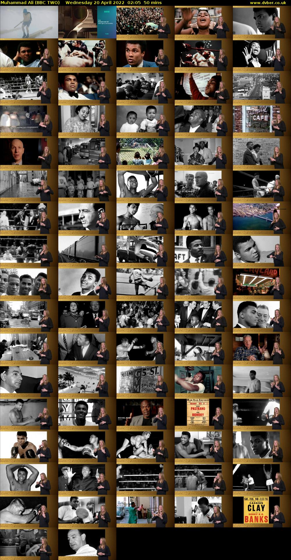 Muhammad Ali (BBC TWO) Wednesday 20 April 2022 02:05 - 02:55