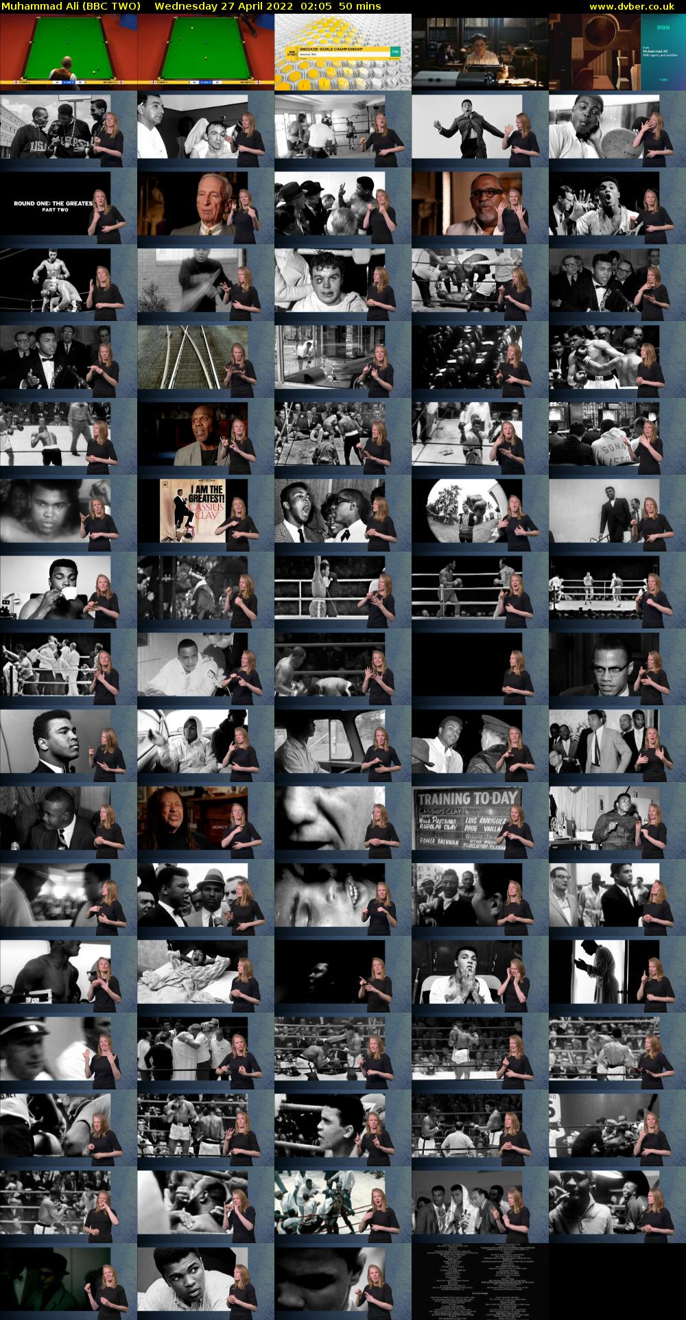 Muhammad Ali (BBC TWO) Wednesday 27 April 2022 02:05 - 02:55