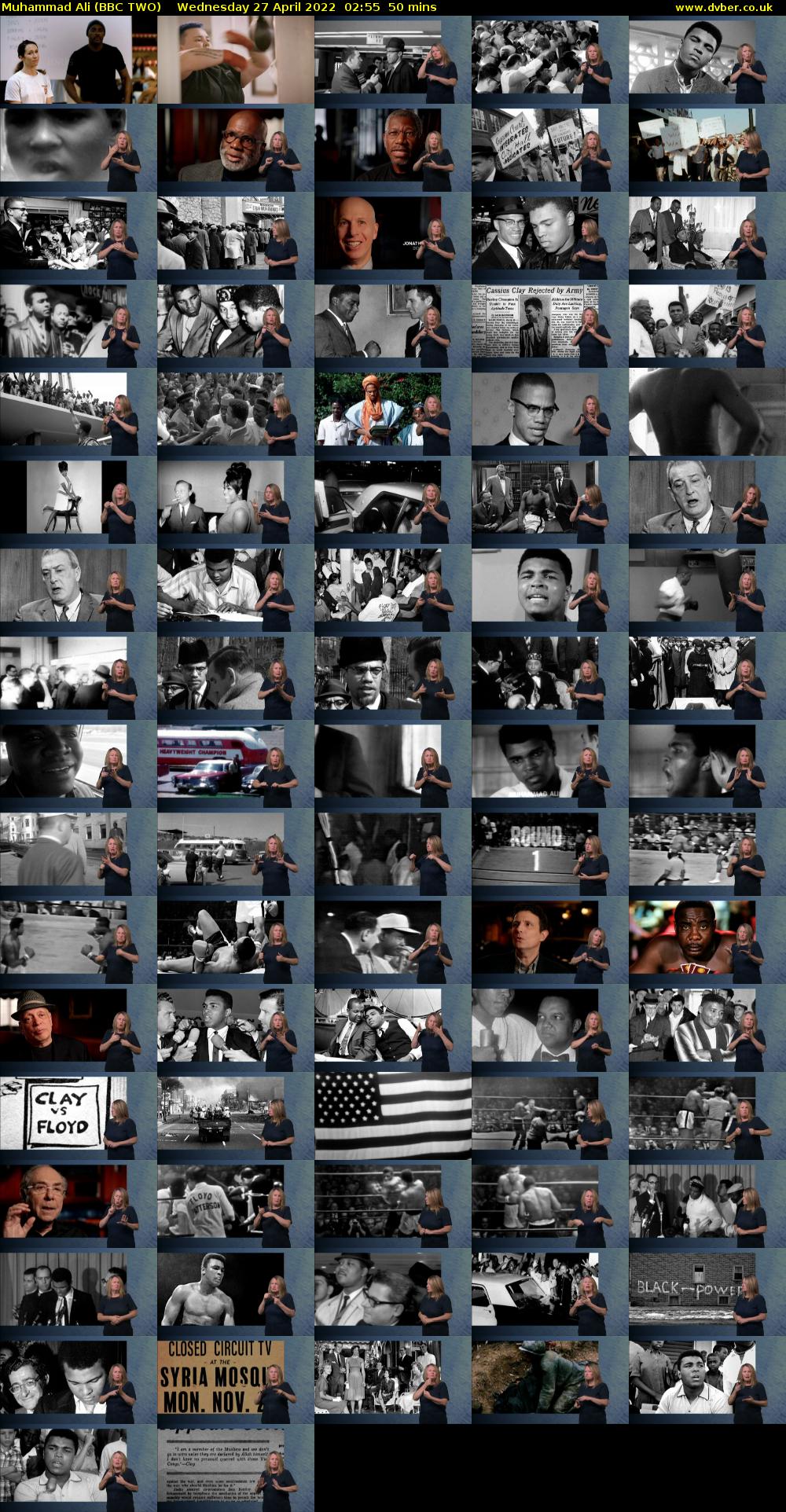 Muhammad Ali (BBC TWO) Wednesday 27 April 2022 02:55 - 03:45