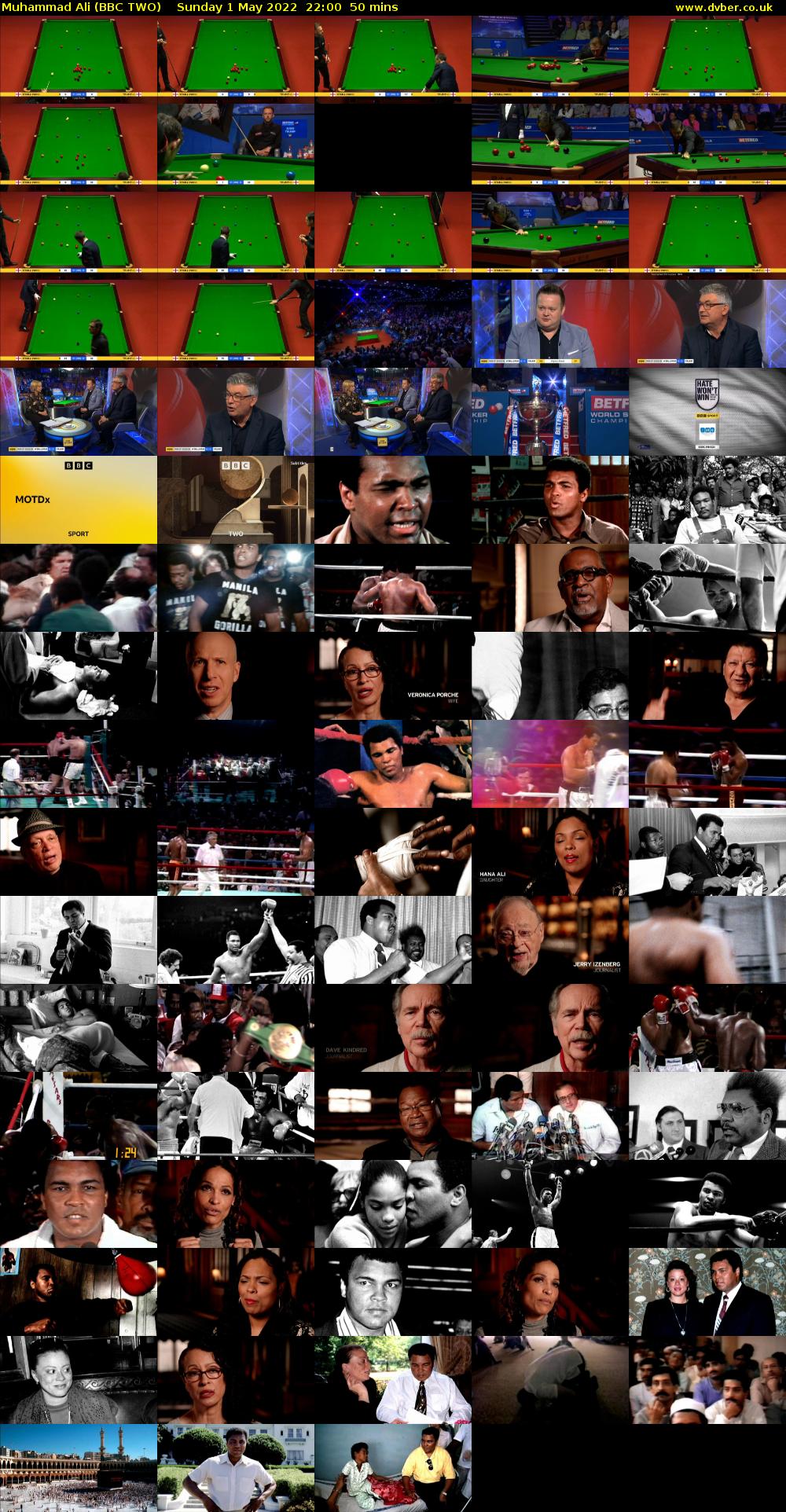 Muhammad Ali (BBC TWO) Sunday 1 May 2022 22:00 - 22:50