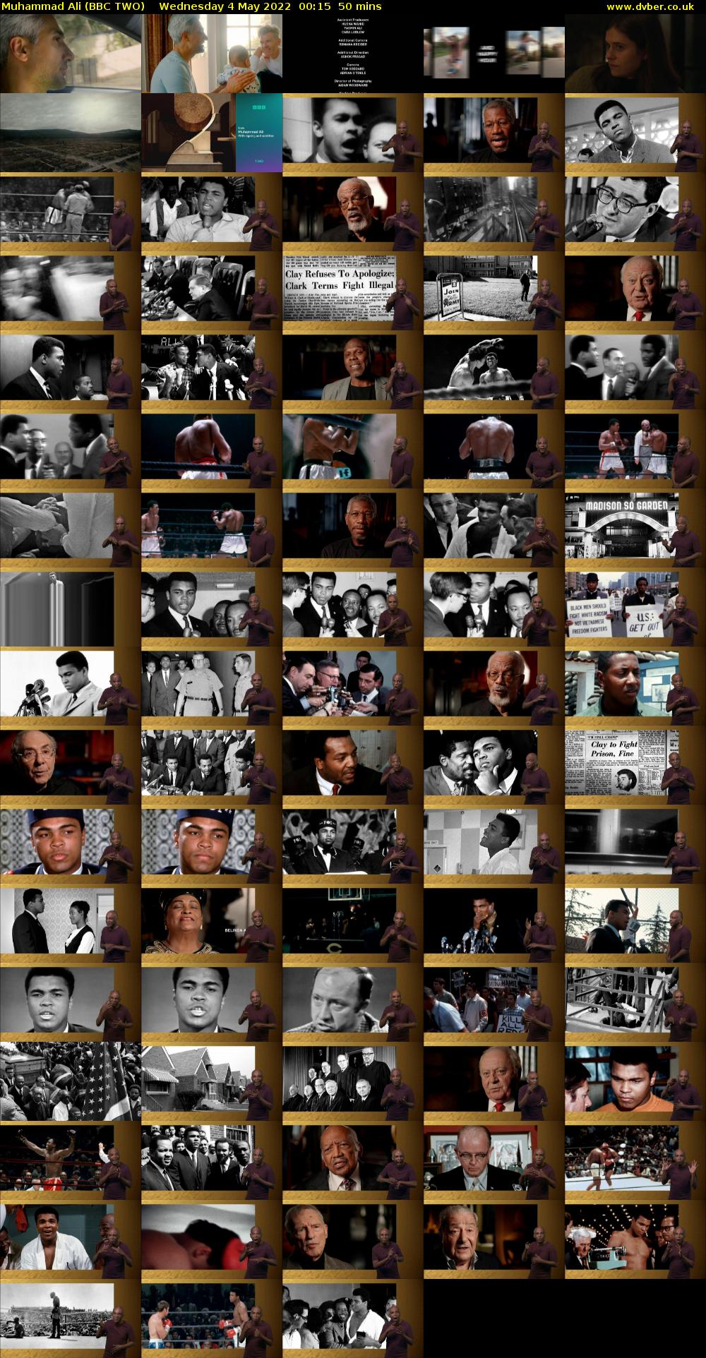 Muhammad Ali (BBC TWO) Wednesday 4 May 2022 00:15 - 01:05