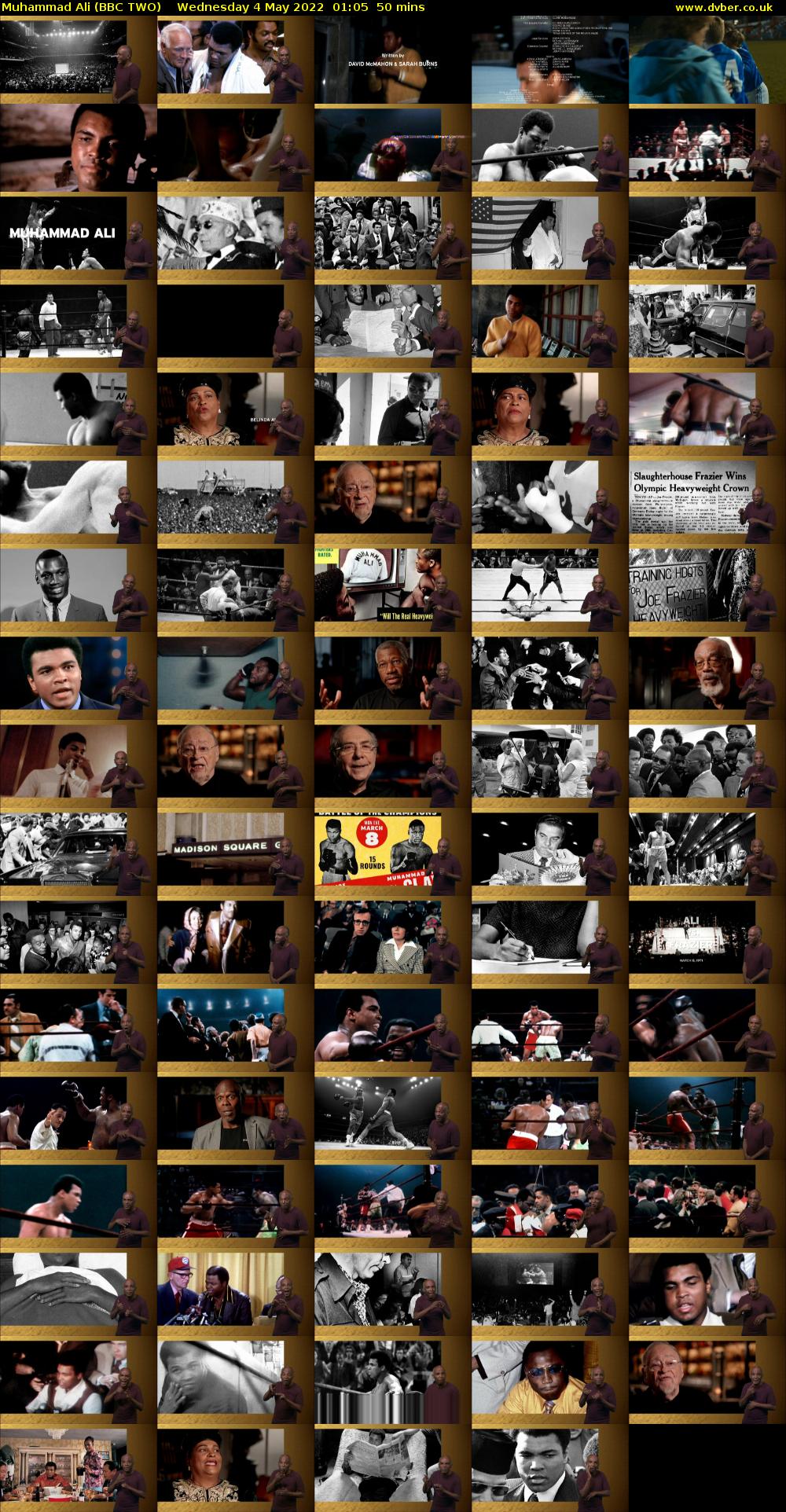 Muhammad Ali (BBC TWO) Wednesday 4 May 2022 01:05 - 01:55