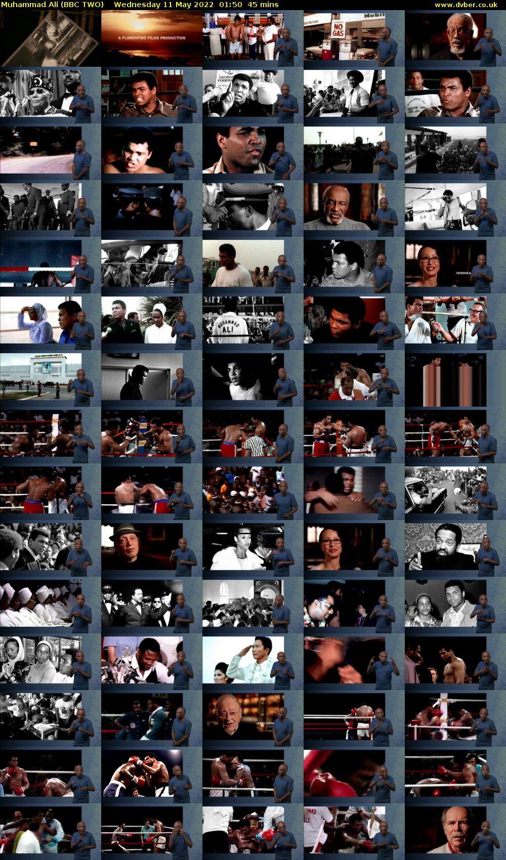 Muhammad Ali (BBC TWO) Wednesday 11 May 2022 01:50 - 02:35