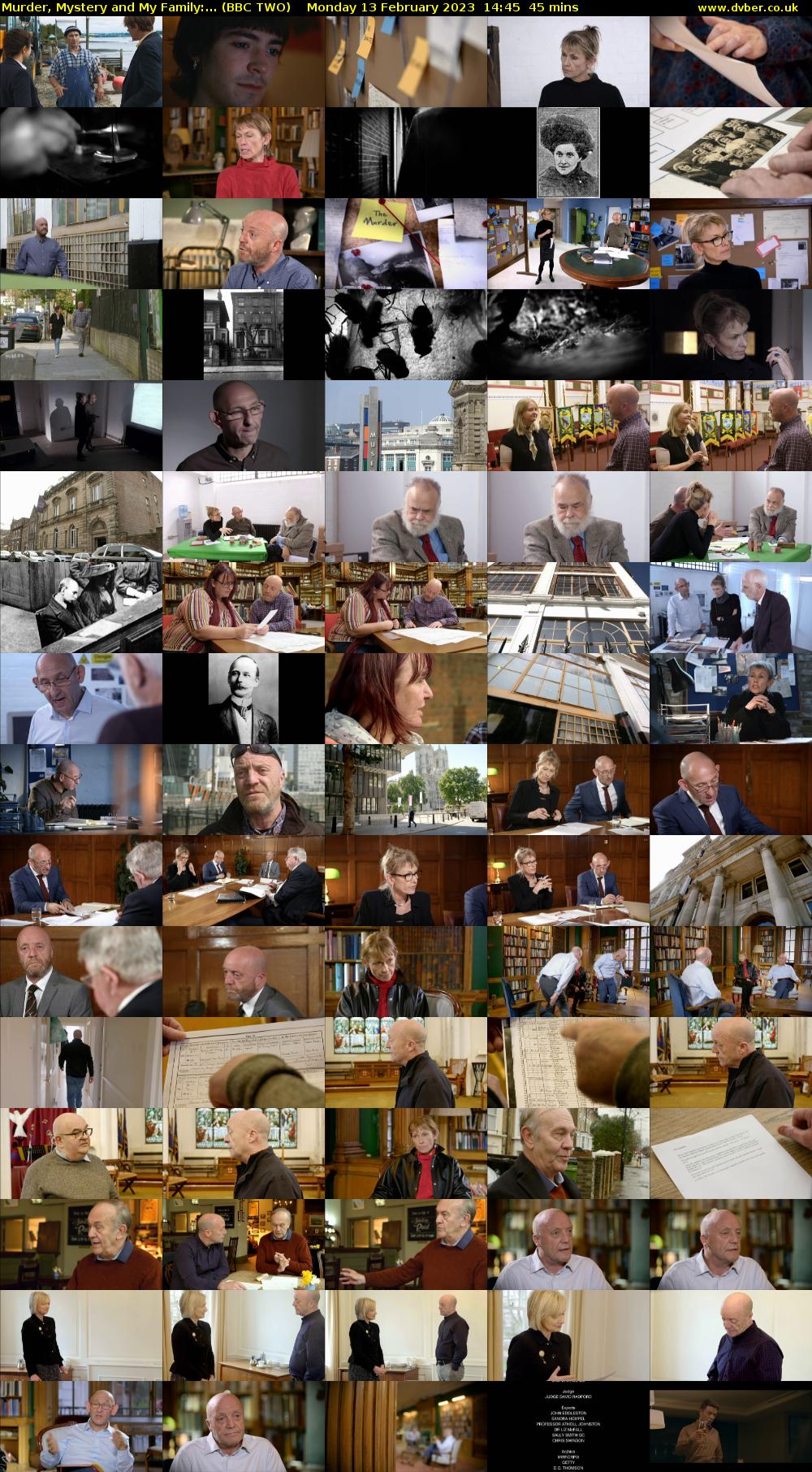 Murder, Mystery and My Family:... (BBC TWO) Monday 13 February 2023 14:45 - 15:30