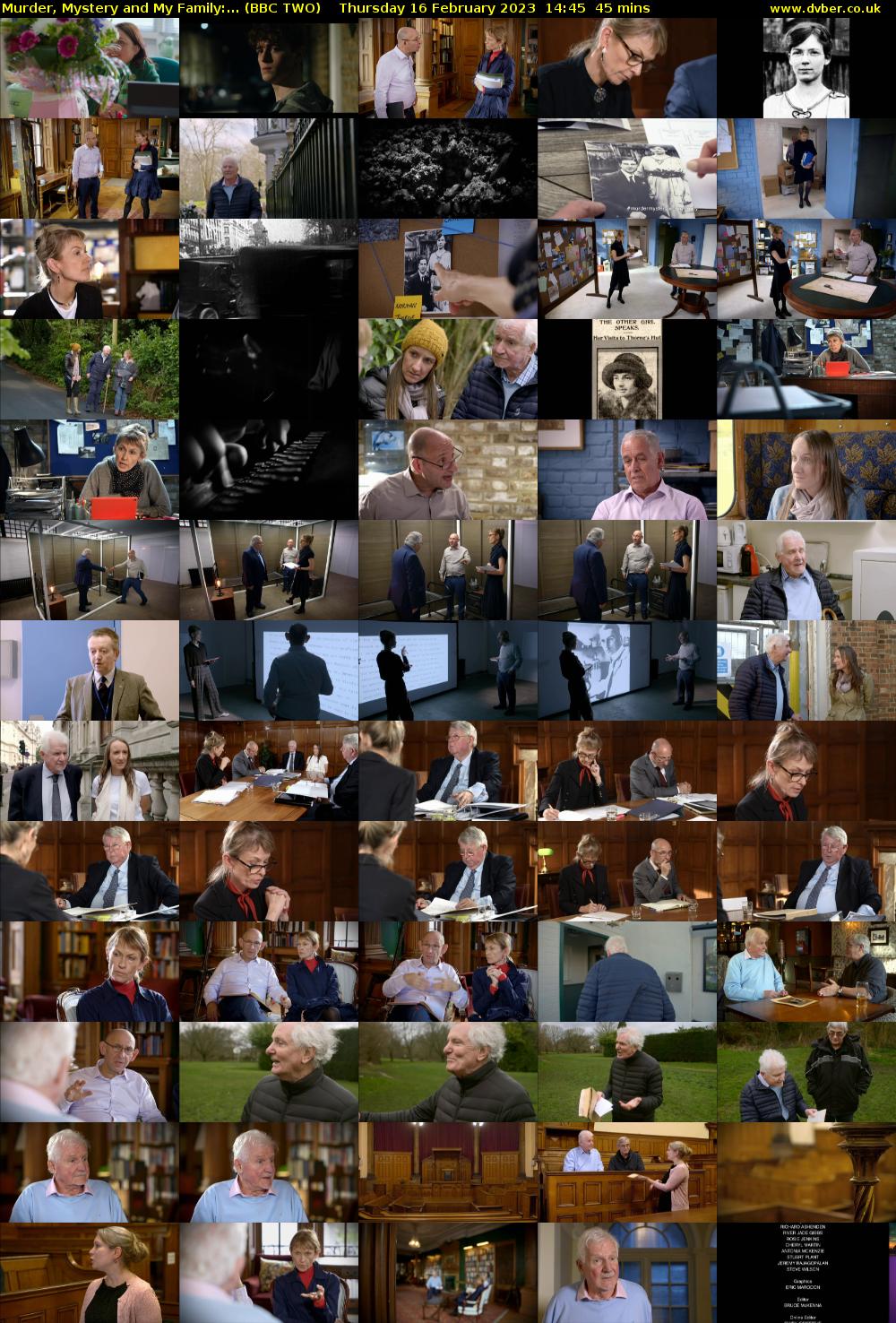 Murder, Mystery and My Family:... (BBC TWO) Thursday 16 February 2023 14:45 - 15:30