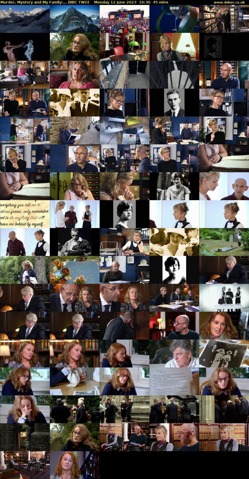 Murder, Mystery and My Family:... (BBC TWO) Monday 12 June 2023 16:30 - 17:15