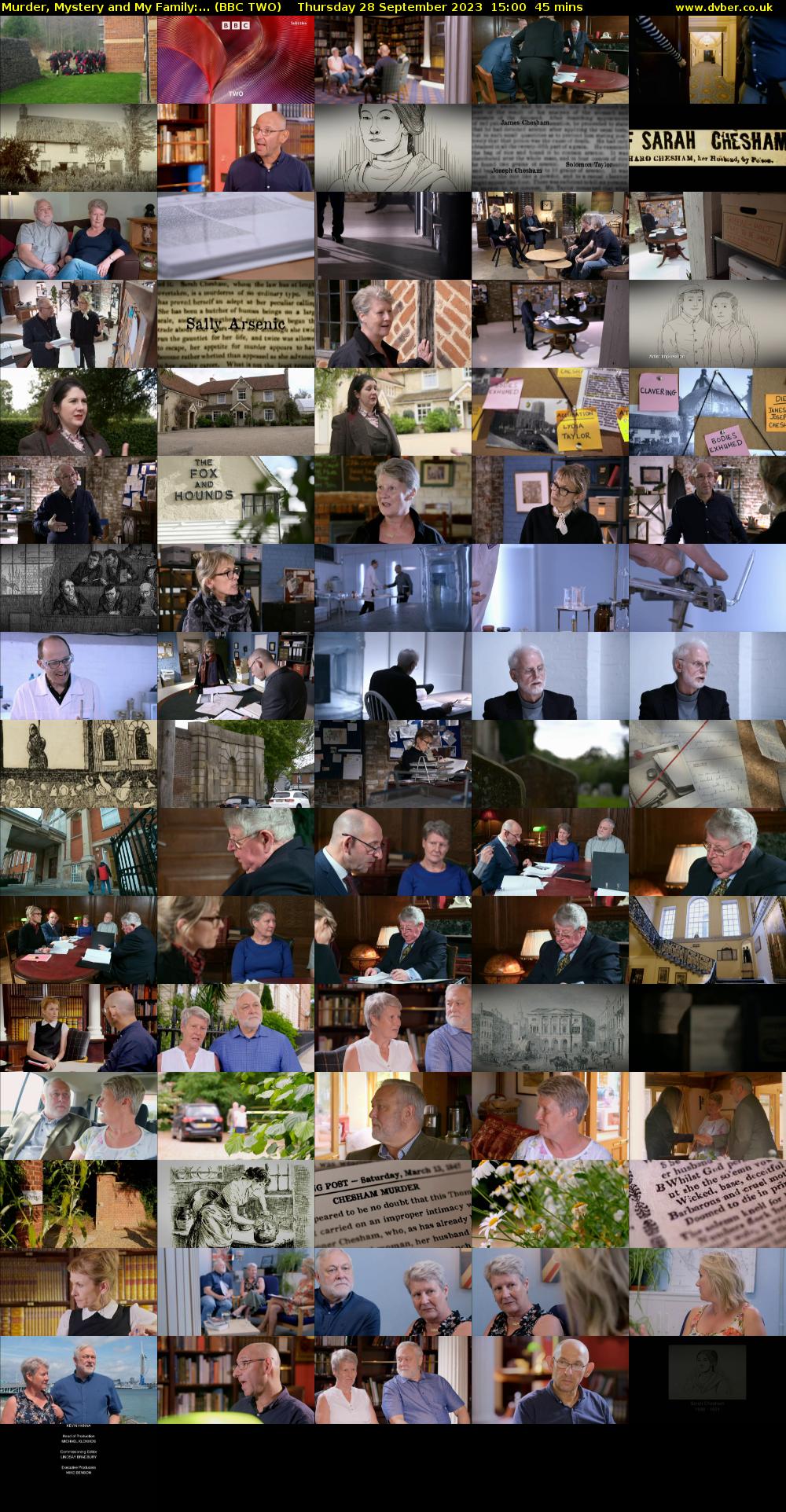 Murder, Mystery and My Family:... (BBC TWO) Thursday 28 September 2023 15:00 - 15:45
