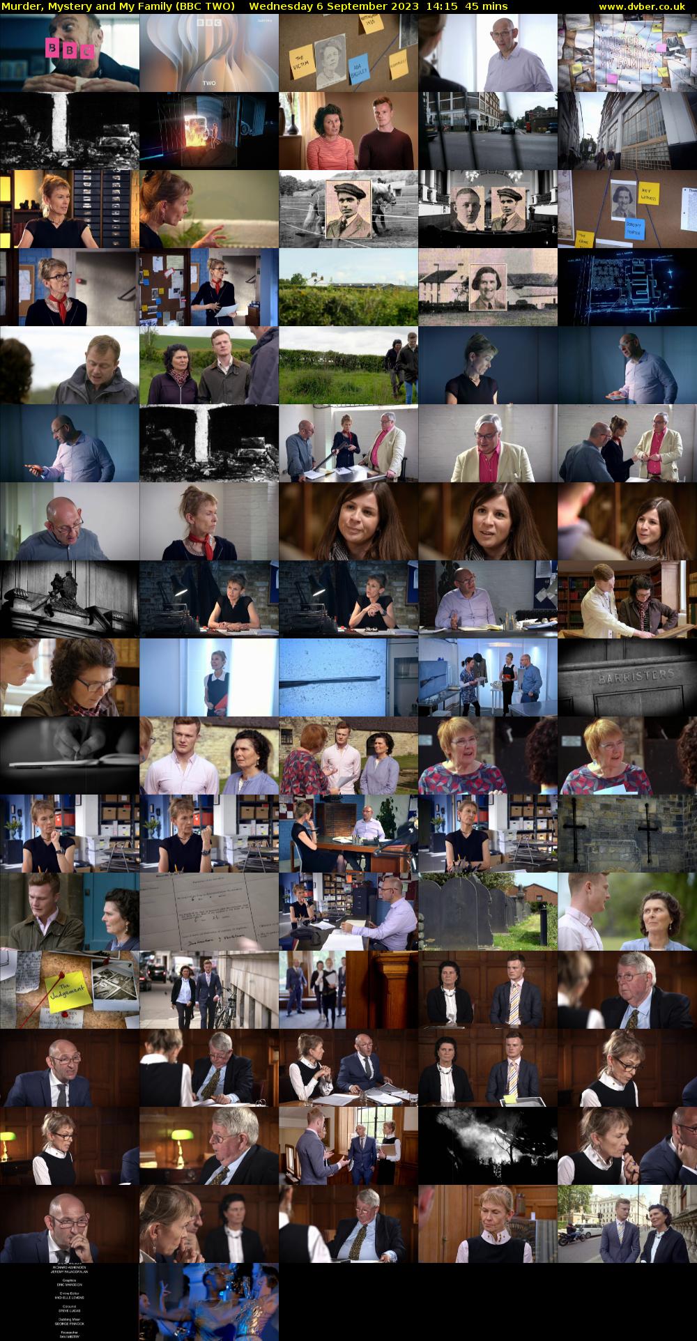 Murder, Mystery and My Family (BBC TWO) Wednesday 6 September 2023 14:15 - 15:00