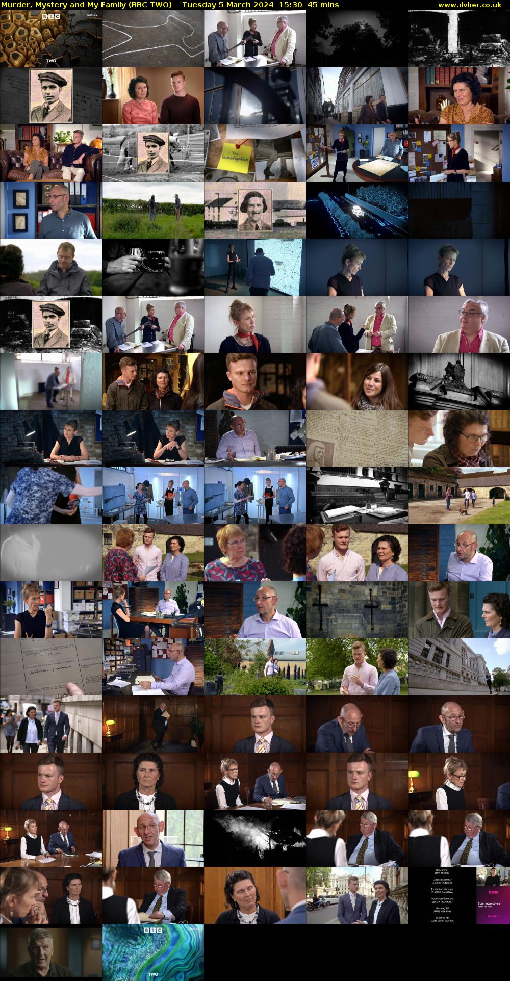 Murder, Mystery and My Family (BBC TWO) Tuesday 5 March 2024 15:30 - 16:15