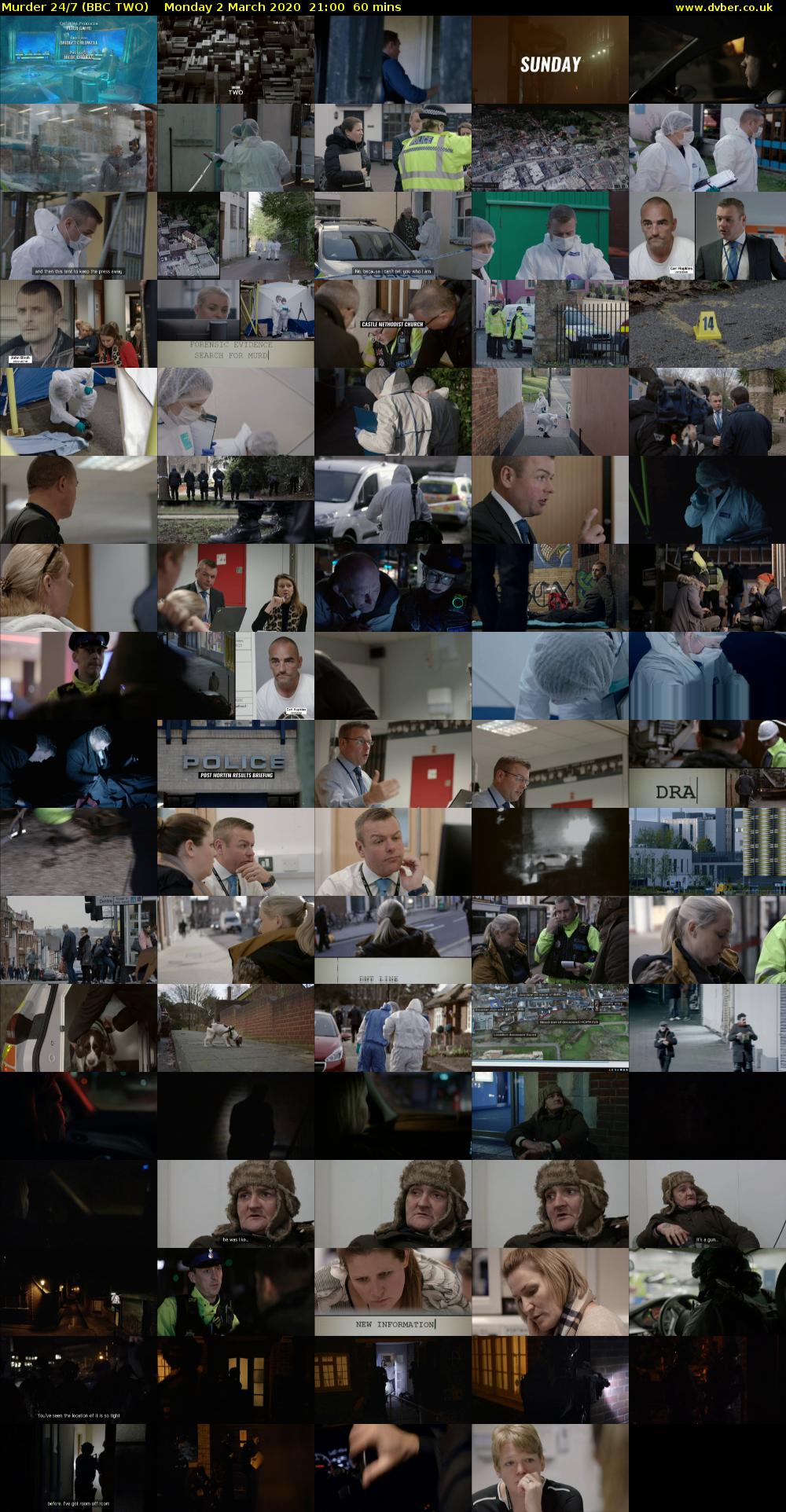 Murder 24/7 (BBC TWO) Monday 2 March 2020 21:00 - 22:00