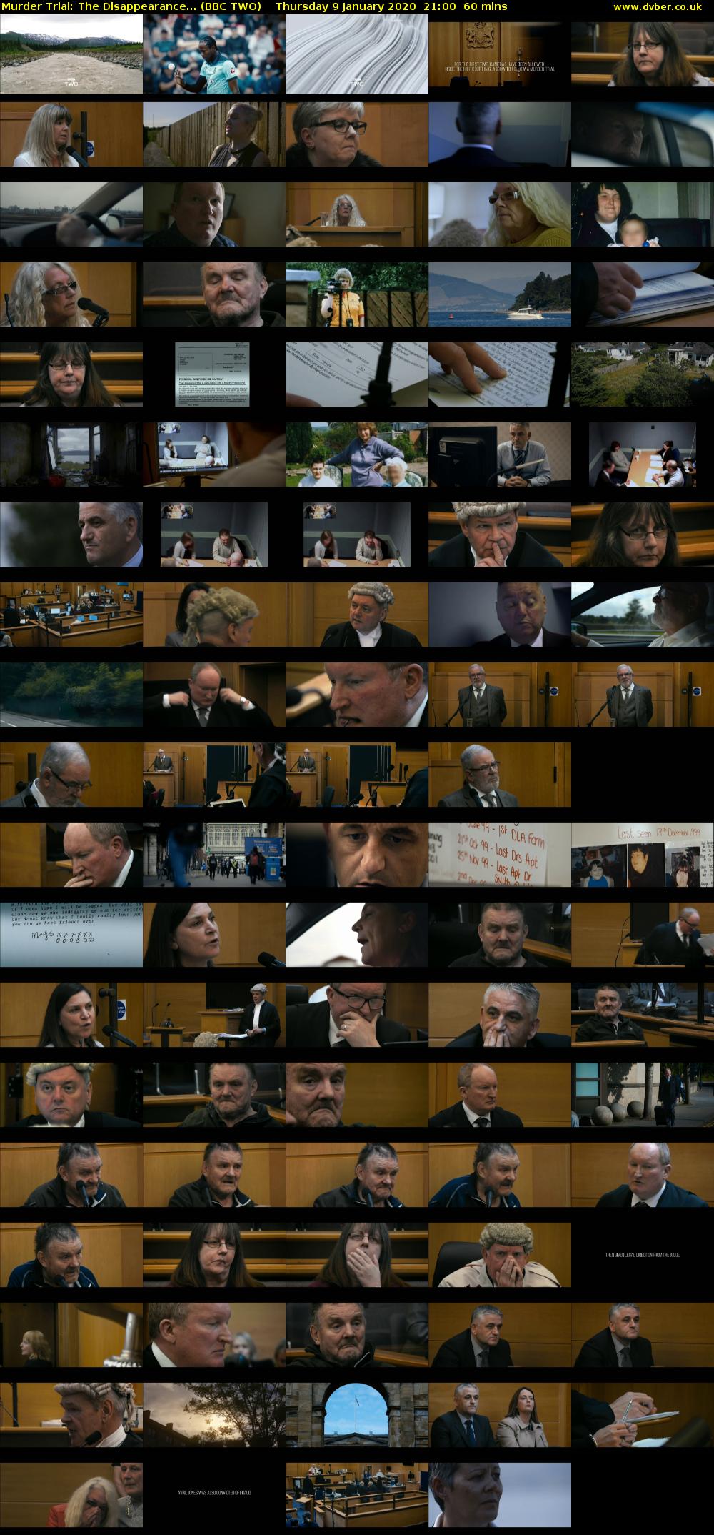 Murder Trial: The Disappearance... (BBC TWO) Thursday 9 January 2020 21:00 - 22:00