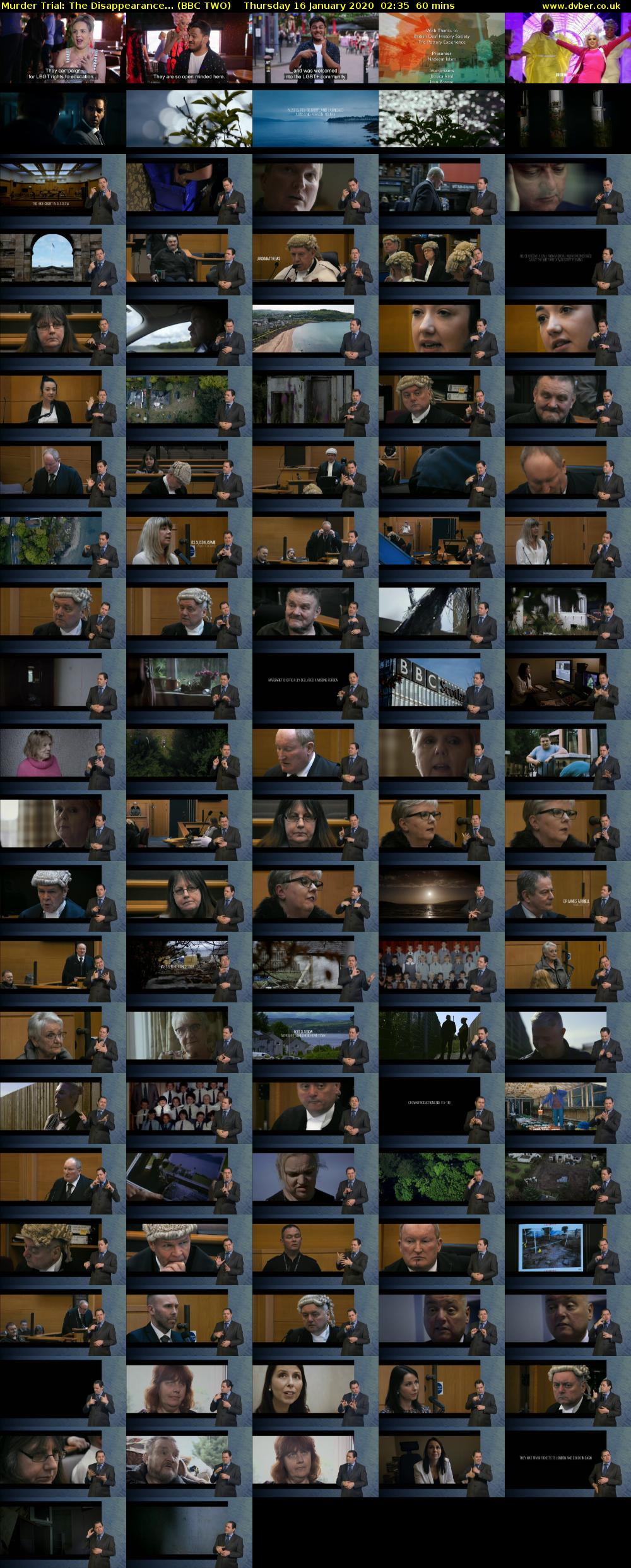 Murder Trial: The Disappearance... (BBC TWO) Thursday 16 January 2020 02:35 - 03:35