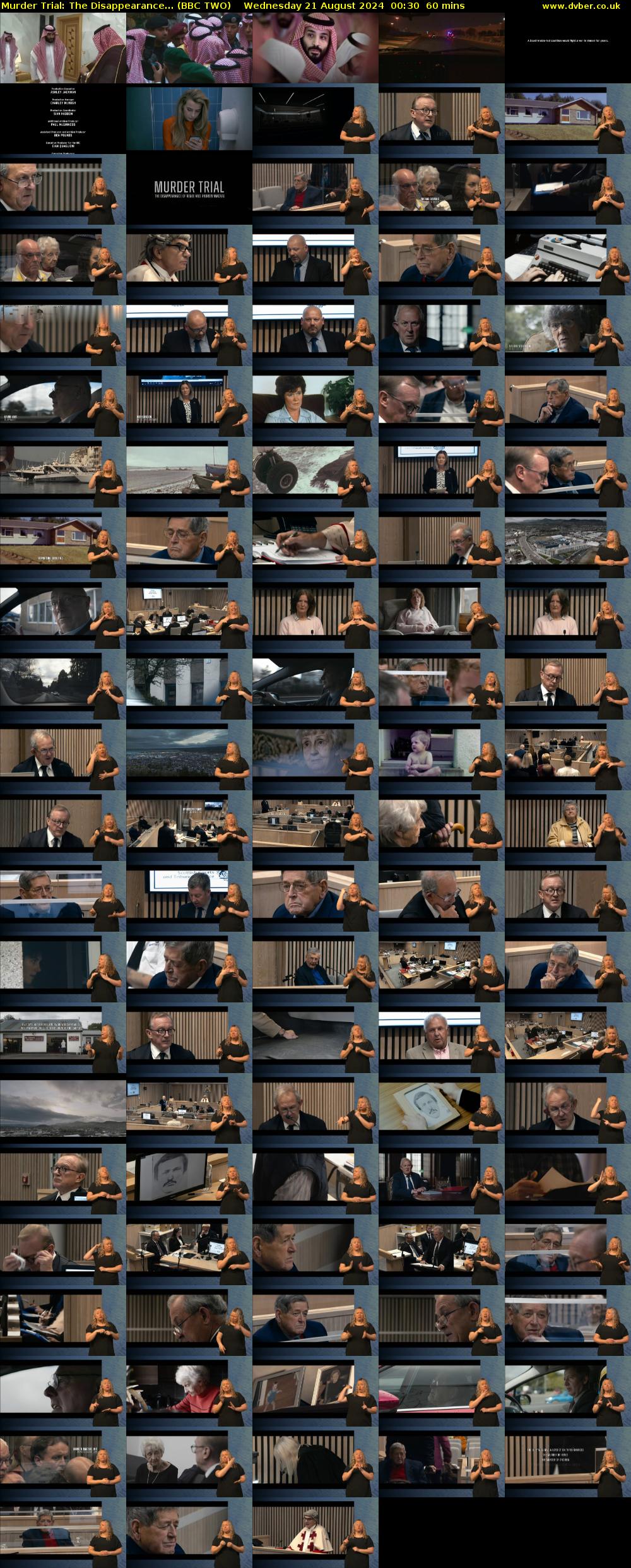 Murder Trial: The Disappearance... (BBC TWO) Wednesday 21 August 2024 00:30 - 01:30