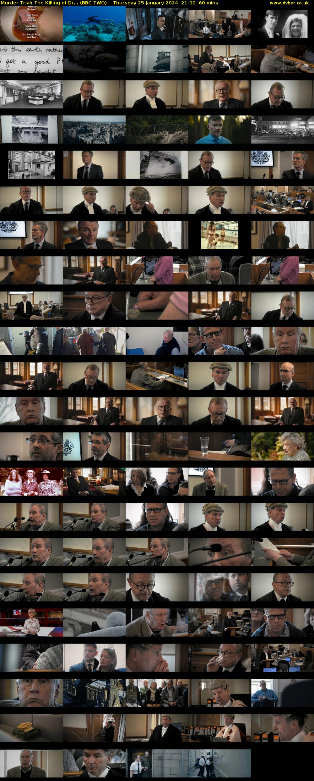 Murder Trial: The Killing of Dr... (BBC TWO) Thursday 25 January 2024 21:00 - 22:00