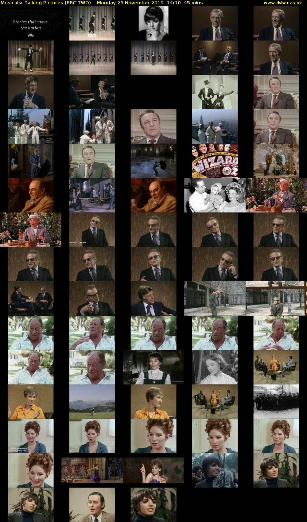 Musicals: Talking Pictures (BBC TWO) Monday 25 November 2019 14:10 - 14:55