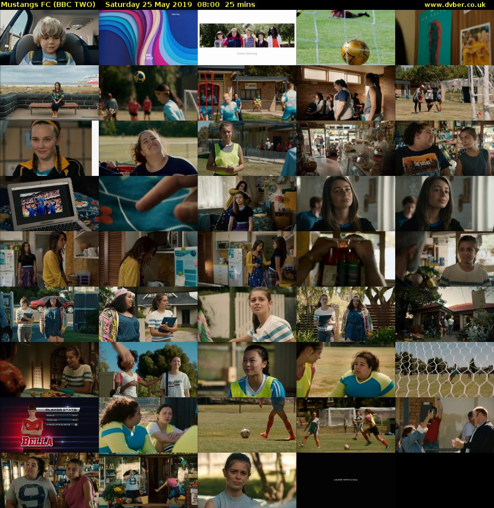 Mustangs FC (BBC TWO) Saturday 25 May 2019 08:00 - 08:25