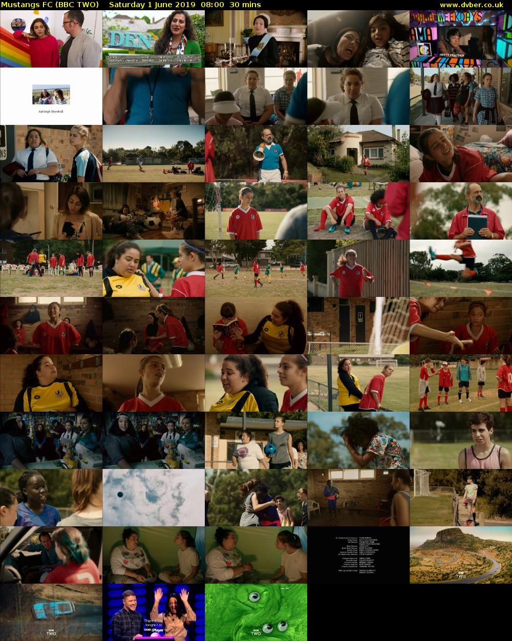 Mustangs FC (BBC TWO) Saturday 1 June 2019 08:00 - 08:30
