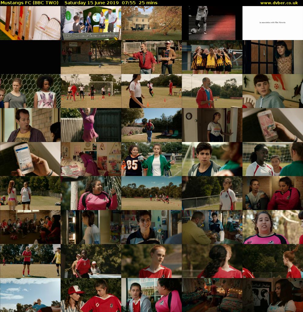 Mustangs FC (BBC TWO) Saturday 15 June 2019 07:55 - 08:20