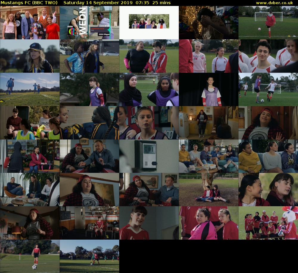 Mustangs FC (BBC TWO) Saturday 14 September 2019 07:35 - 08:00