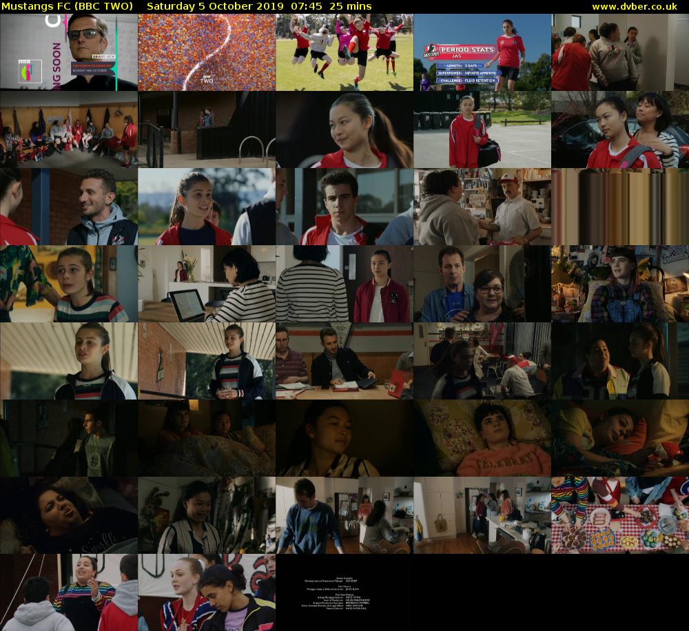 Mustangs FC (BBC TWO) Saturday 5 October 2019 07:45 - 08:10