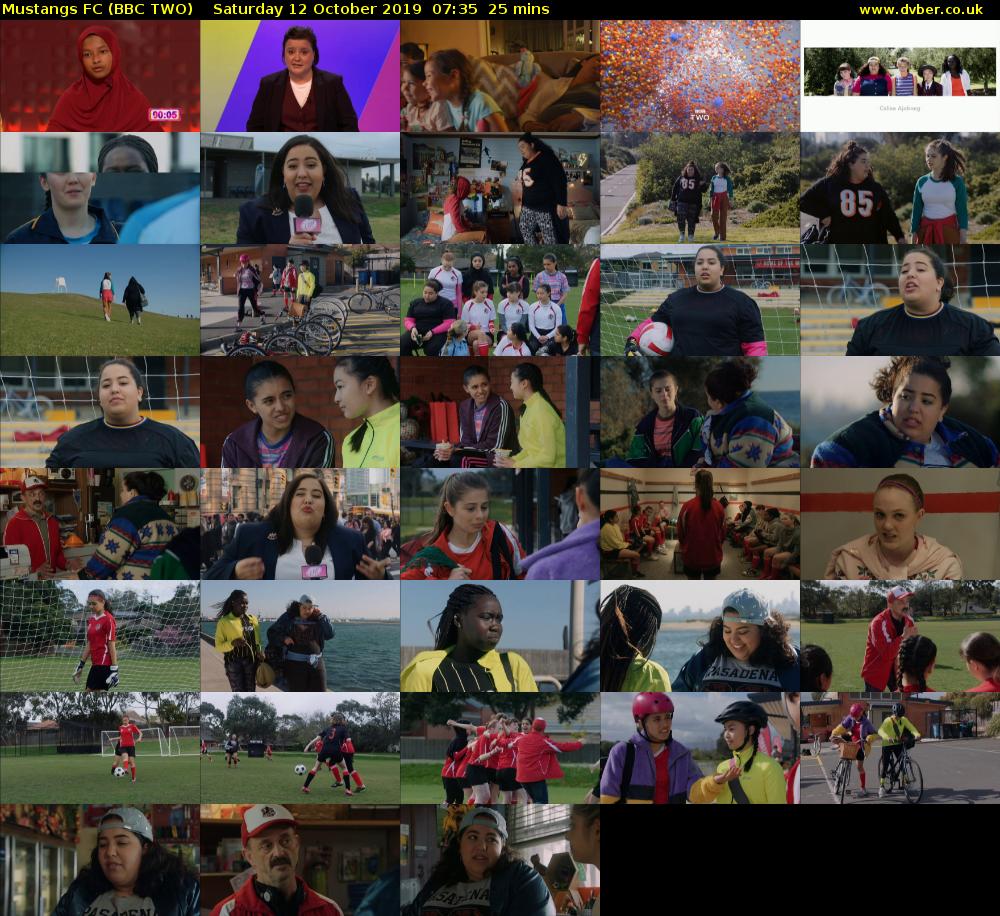 Mustangs FC (BBC TWO) Saturday 12 October 2019 07:35 - 08:00