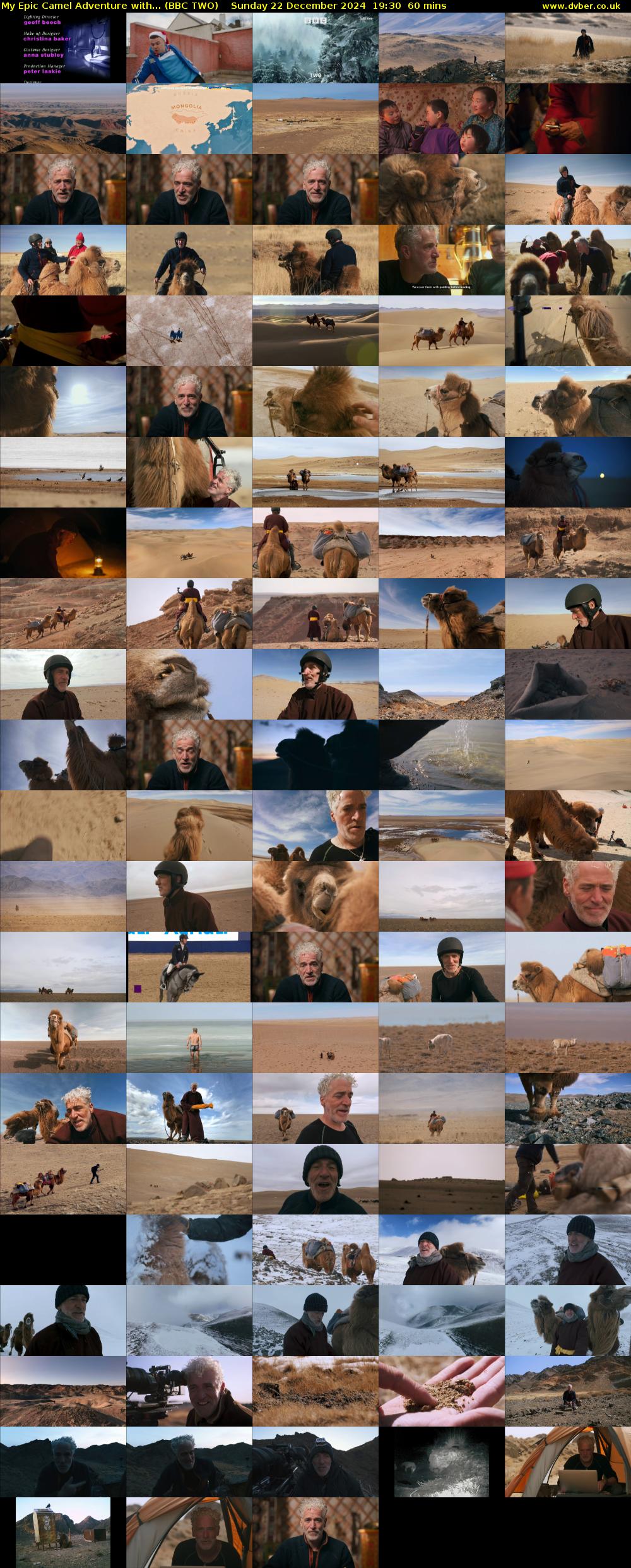 My Epic Camel Adventure with... (BBC TWO) Sunday 22 December 2024 19:30 - 20:30