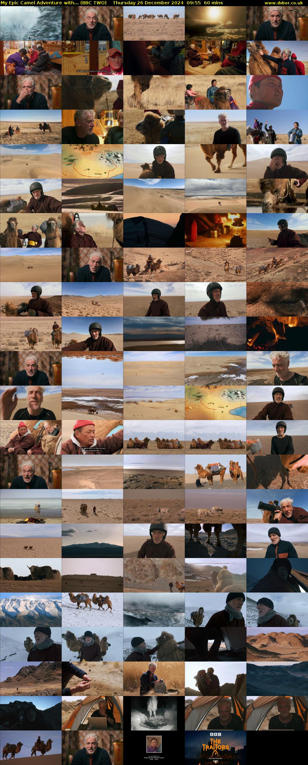 My Epic Camel Adventure with... (BBC TWO) Thursday 26 December 2024 09:55 - 10:55