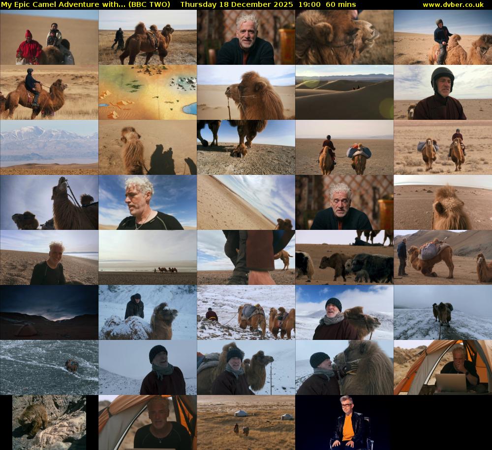 My Epic Camel Adventure with... (BBC TWO) Thursday 18 December 2025 19:00 - 20:00