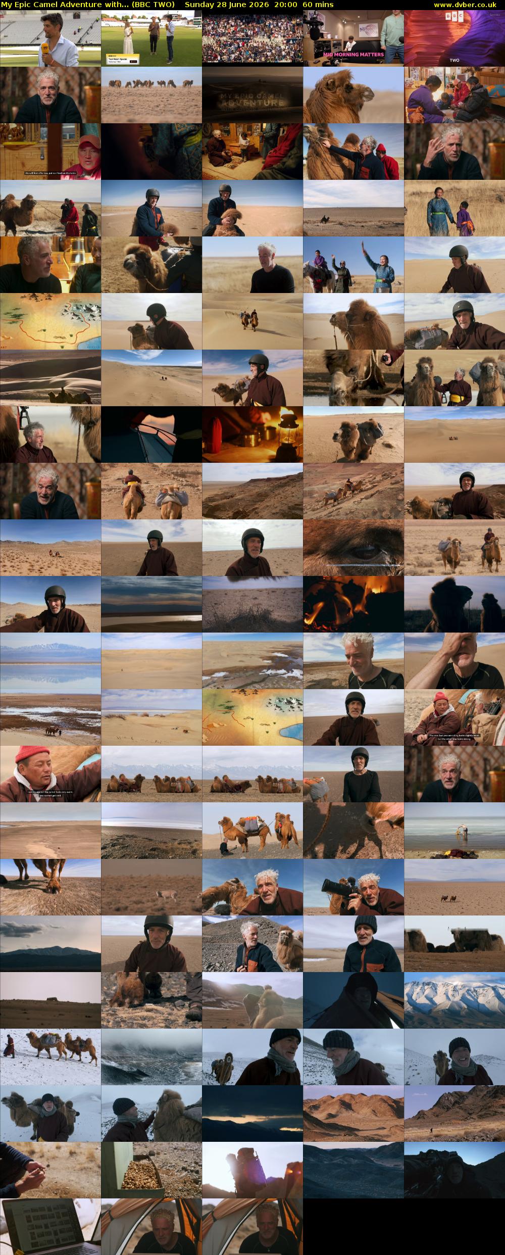 My Epic Camel Adventure with... (BBC TWO) Sunday 28 June 2026 20:00 - 21:00