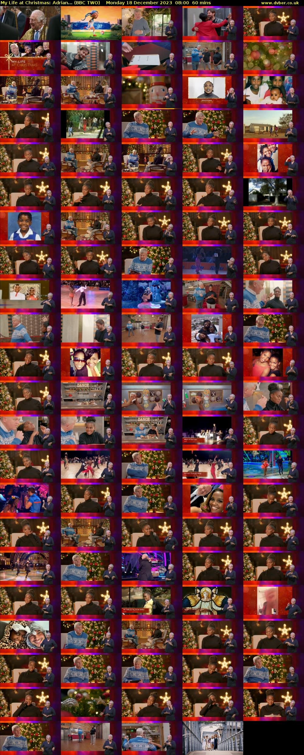 My Life at Christmas: Adrian... (BBC TWO) Monday 18 December 2023 08:00 - 09:00