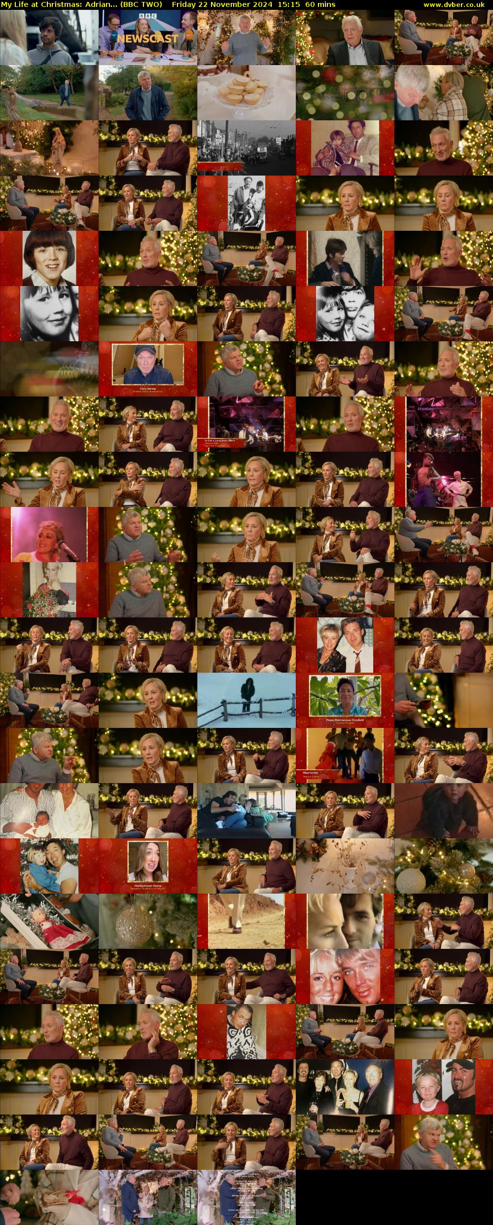 My Life at Christmas: Adrian... (BBC TWO) Friday 22 November 2024 15:15 - 16:15