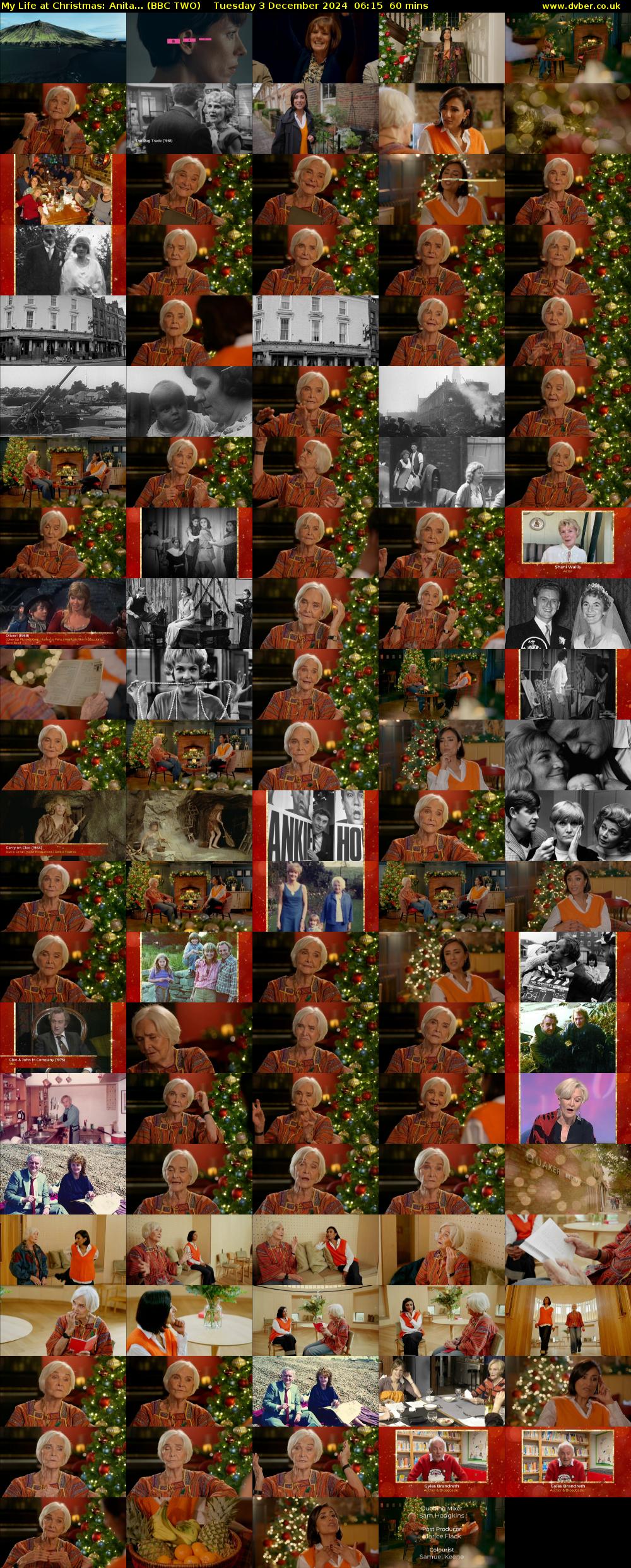 My Life at Christmas: Anita... (BBC TWO) Tuesday 3 December 2024 06:15 - 07:15