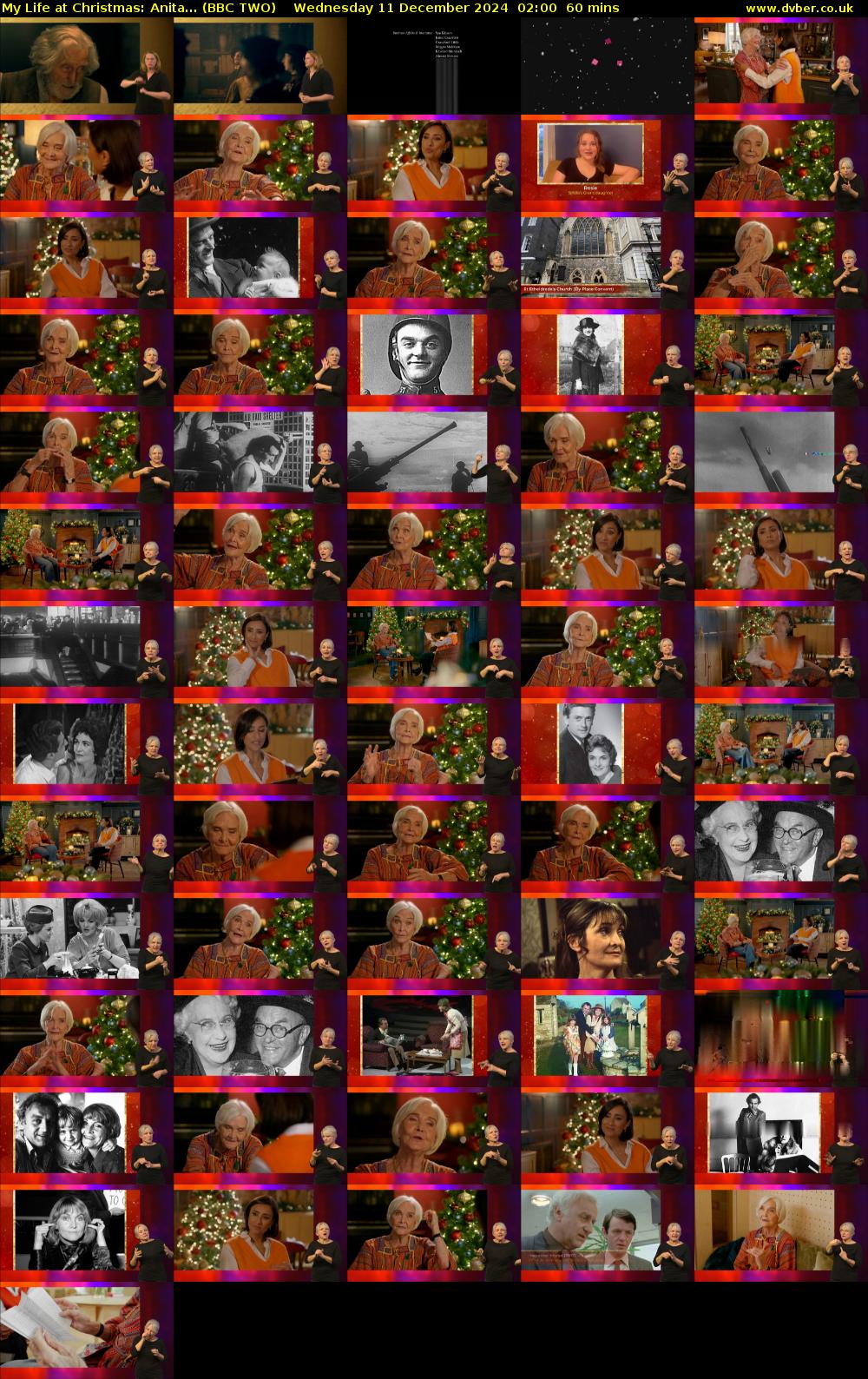My Life at Christmas: Anita... (BBC TWO) Wednesday 11 December 2024 02:00 - 03:00