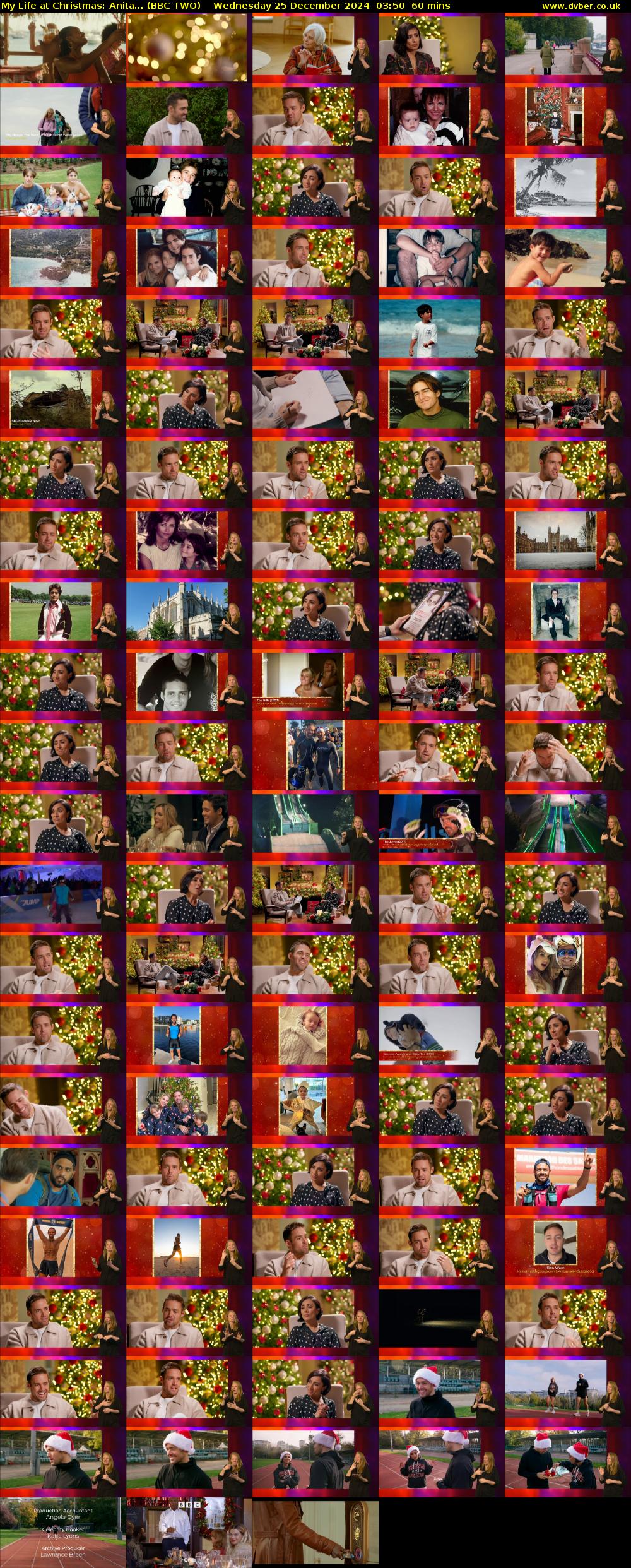 My Life at Christmas: Anita... (BBC TWO) Wednesday 25 December 2024 03:50 - 04:50