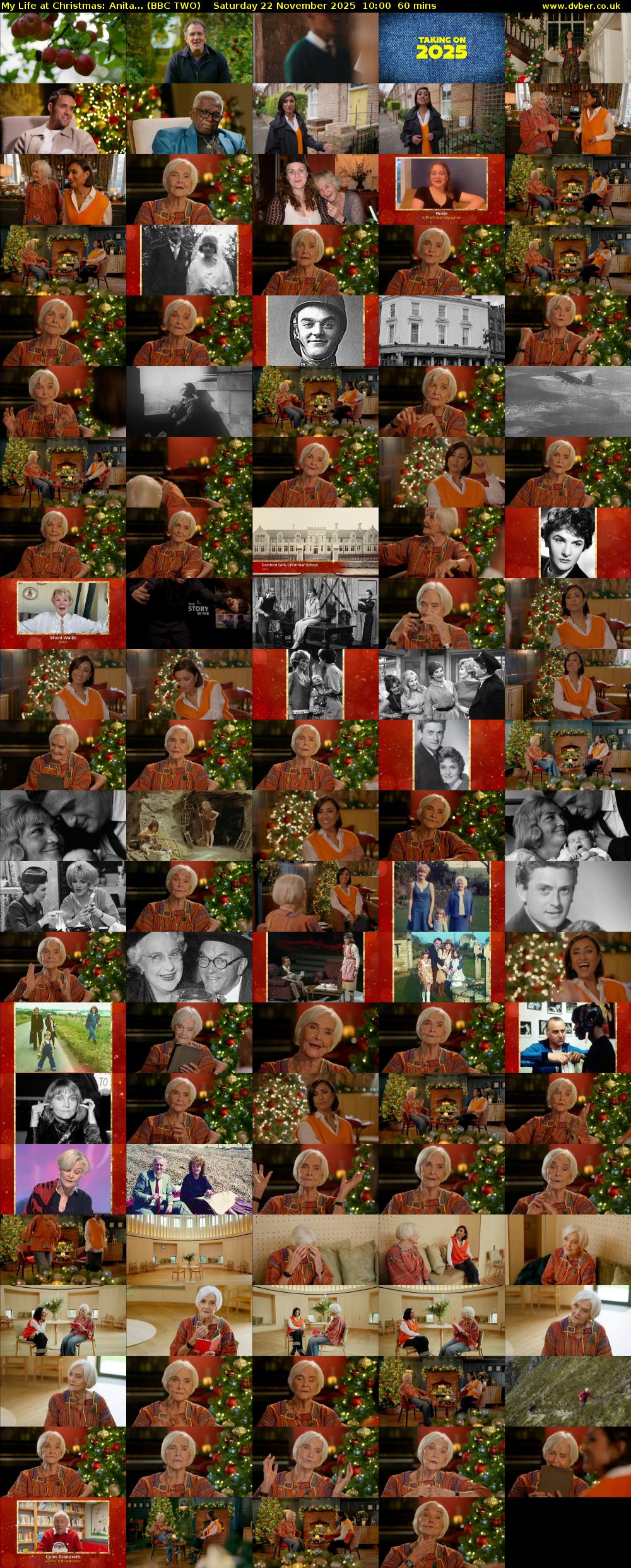 My Life at Christmas: Anita... (BBC TWO) Saturday 22 November 2025 10:00 - 11:00