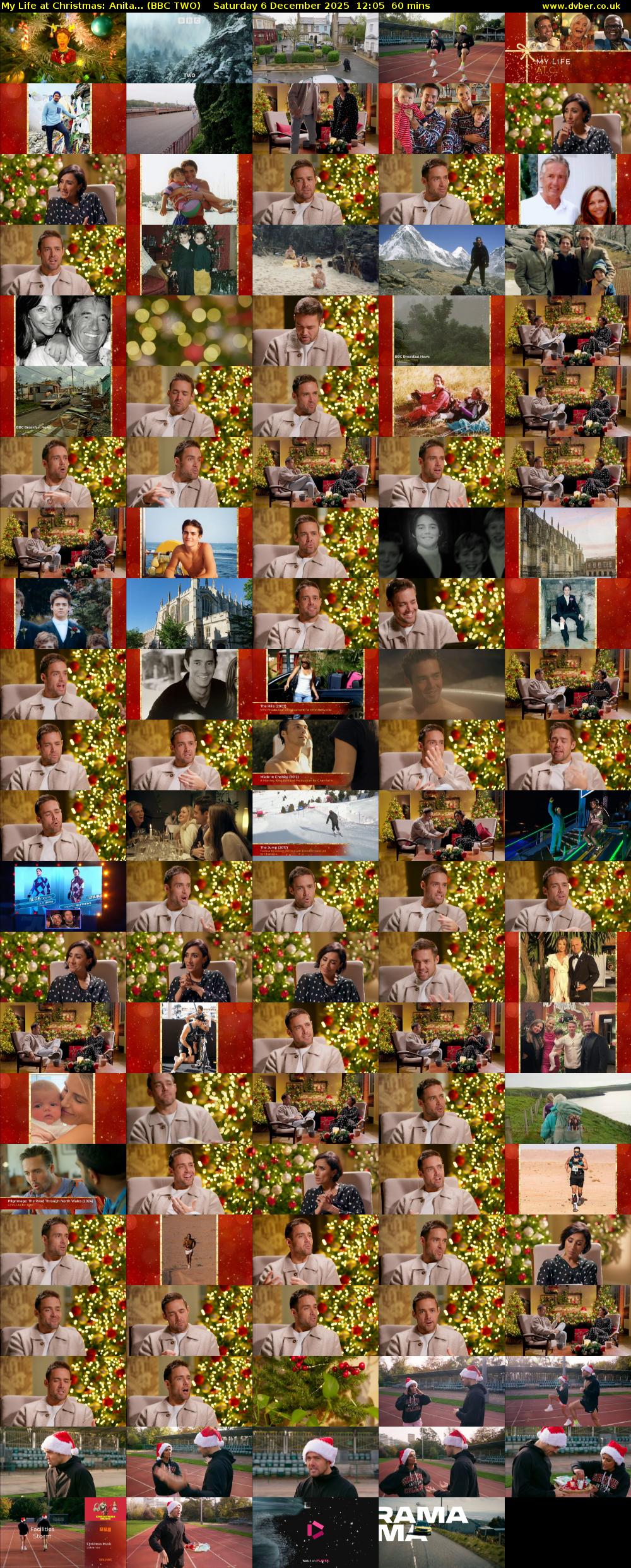 My Life at Christmas: Anita... (BBC TWO) Saturday 6 December 2025 12:05 - 13:05