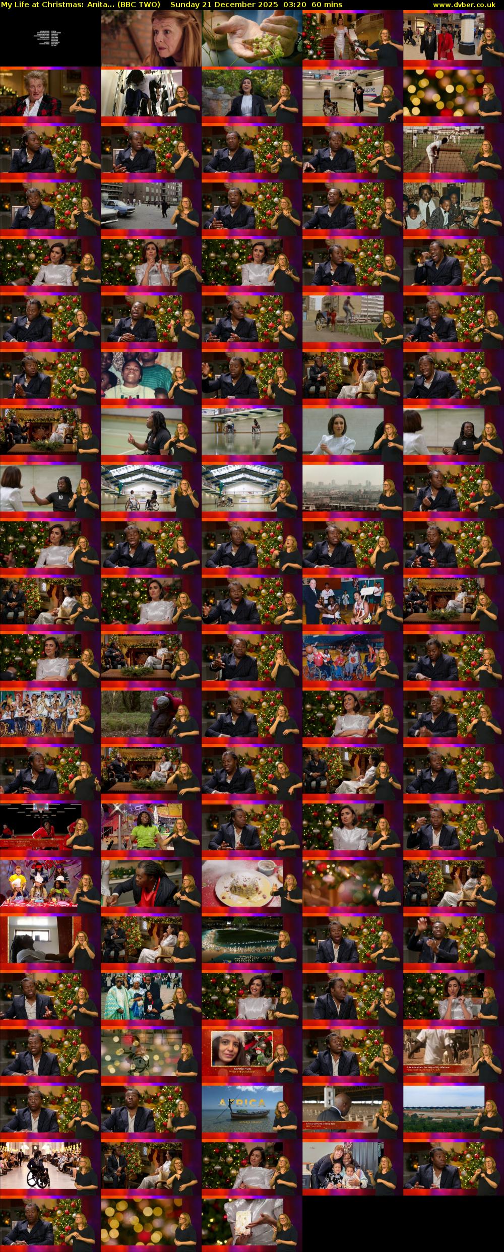 My Life at Christmas: Anita... (BBC TWO) Sunday 21 December 2025 03:20 - 04:20
