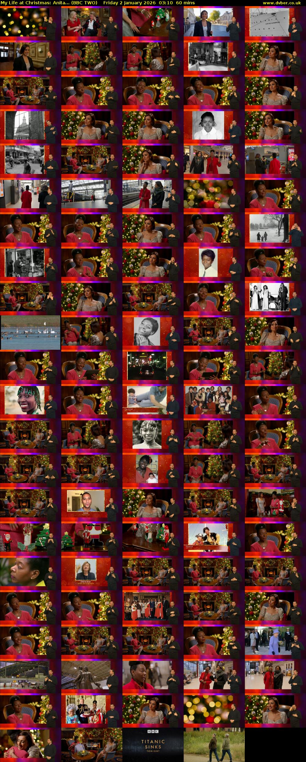 My Life at Christmas: Anita... (BBC TWO) Friday 2 January 2026 03:10 - 04:10