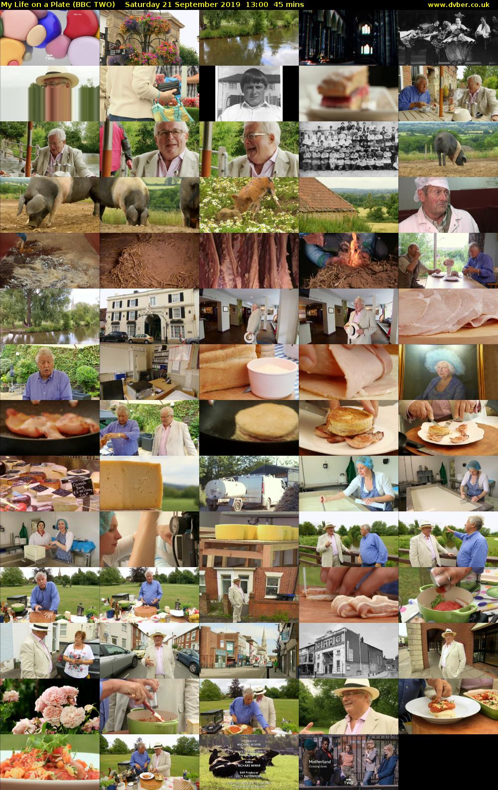 My Life on a Plate (BBC TWO) Saturday 21 September 2019 13:00 - 13:45
