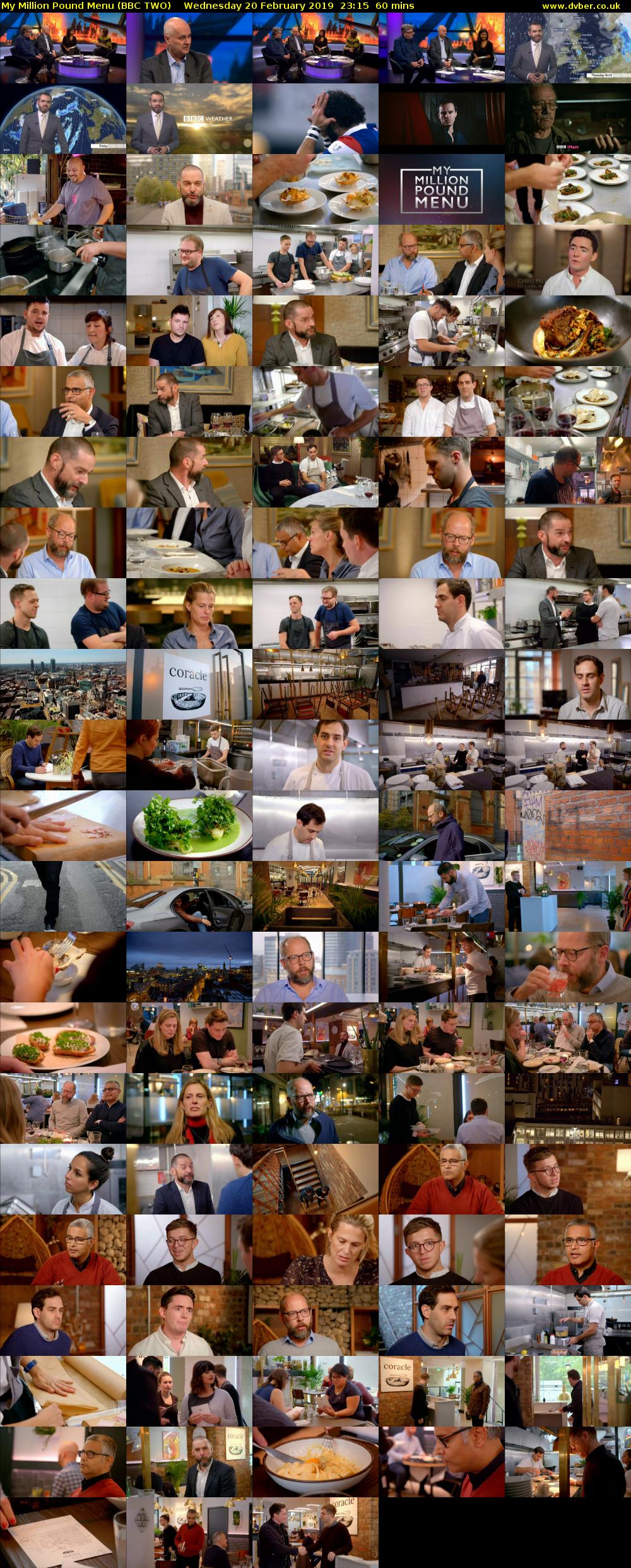My Million Pound Menu (BBC TWO) Wednesday 20 February 2019 23:15 - 00:15