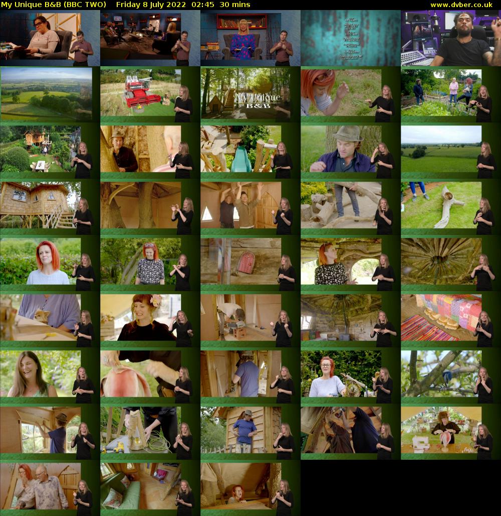 My Unique B&B (BBC TWO) Friday 8 July 2022 02:45 - 03:15