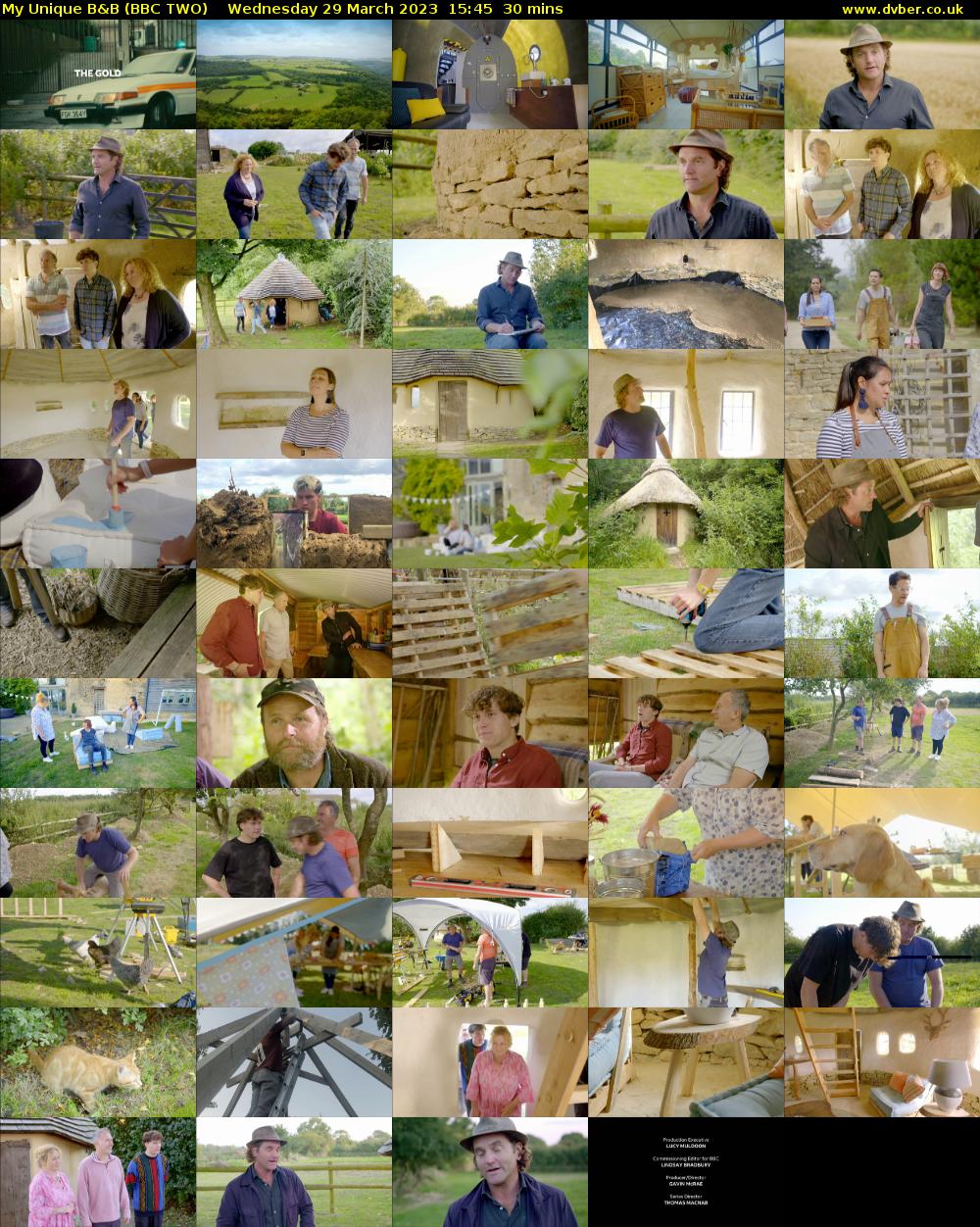 My Unique B&B (BBC TWO) Wednesday 29 March 2023 15:45 - 16:15