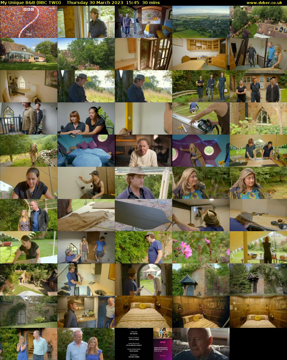 My Unique B&B (BBC TWO) Thursday 30 March 2023 15:45 - 16:15