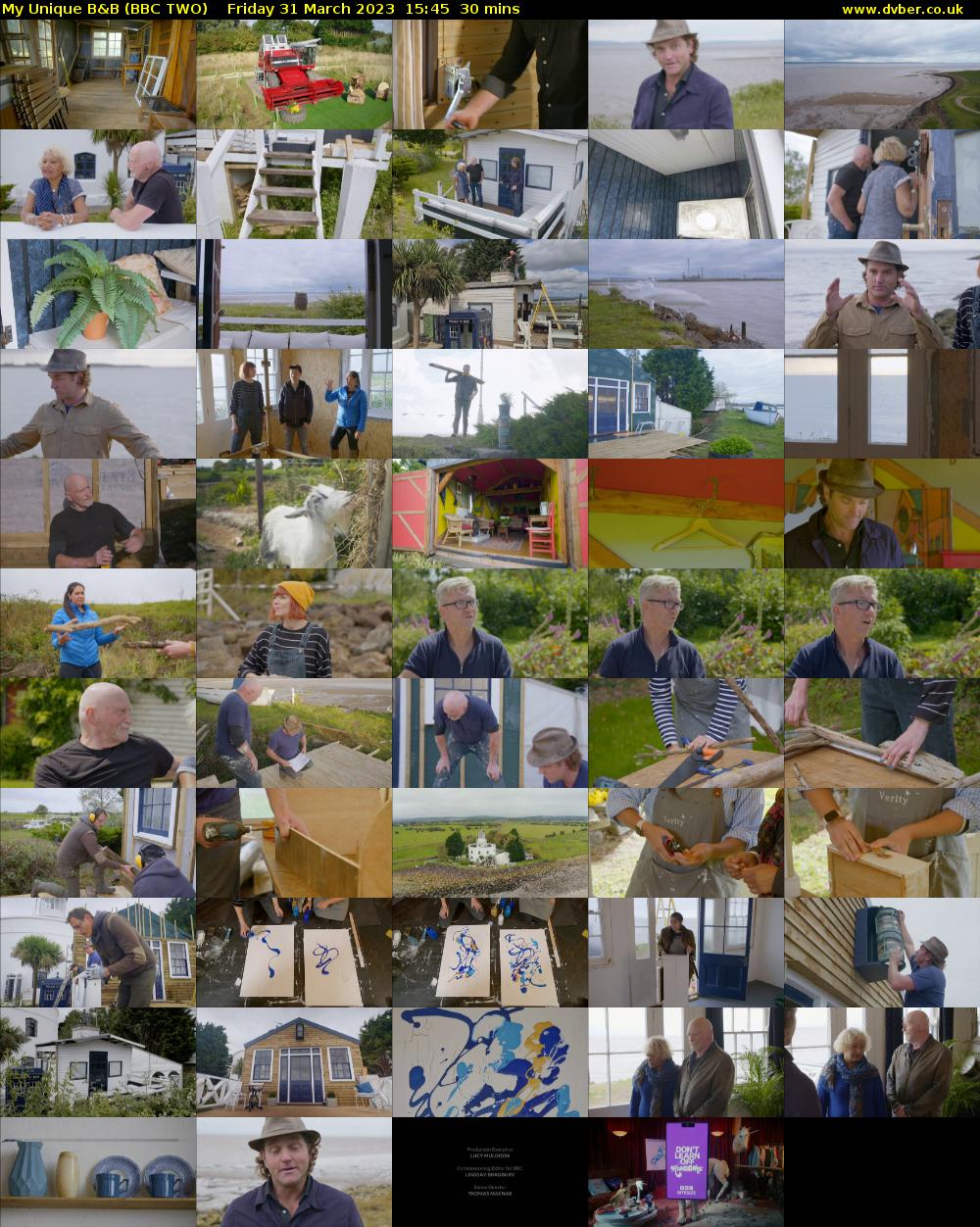 My Unique B&B (BBC TWO) Friday 31 March 2023 15:45 - 16:15