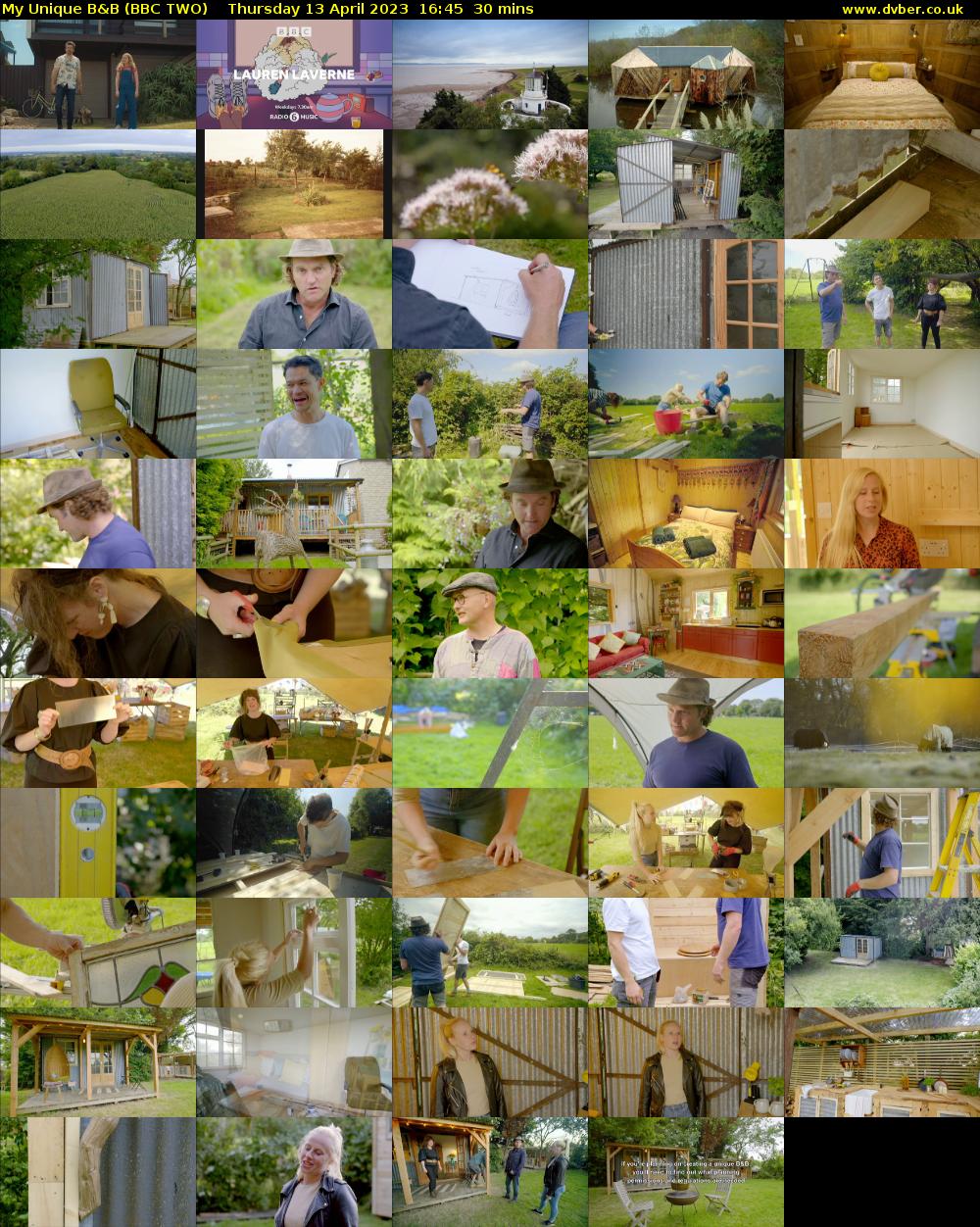 My Unique B&B (BBC TWO) Thursday 13 April 2023 16:45 - 17:15