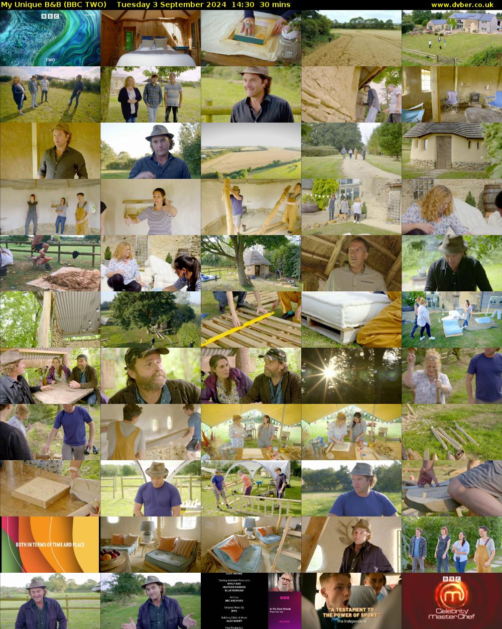 My Unique B&B (BBC TWO) Tuesday 3 September 2024 14:30 - 15:00