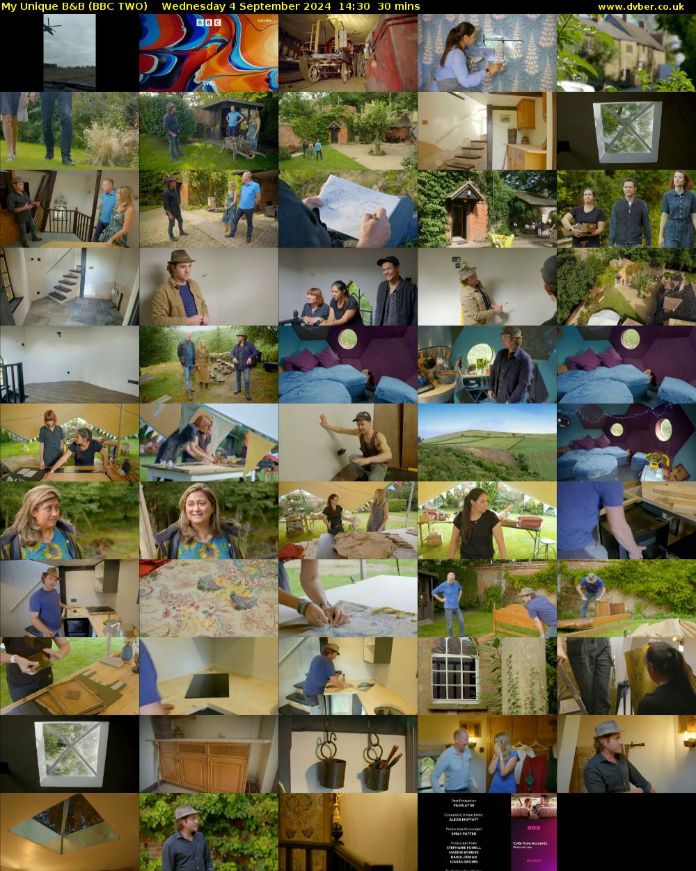My Unique B&B (BBC TWO) Wednesday 4 September 2024 14:30 - 15:00
